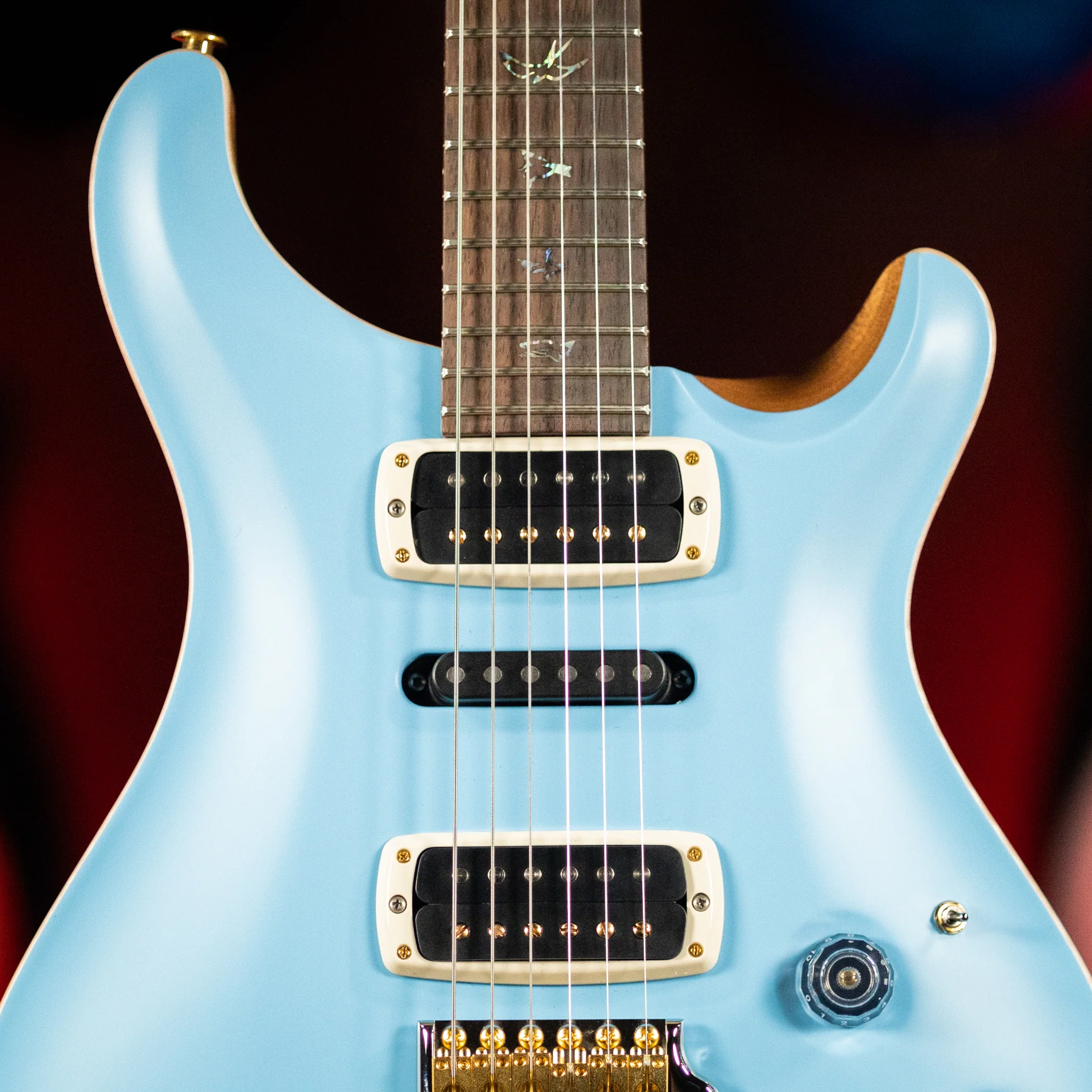 PRS Wood Library Modern Eagle V Satin Powder Blue Brazilian Rosewood Blemished - Image 3