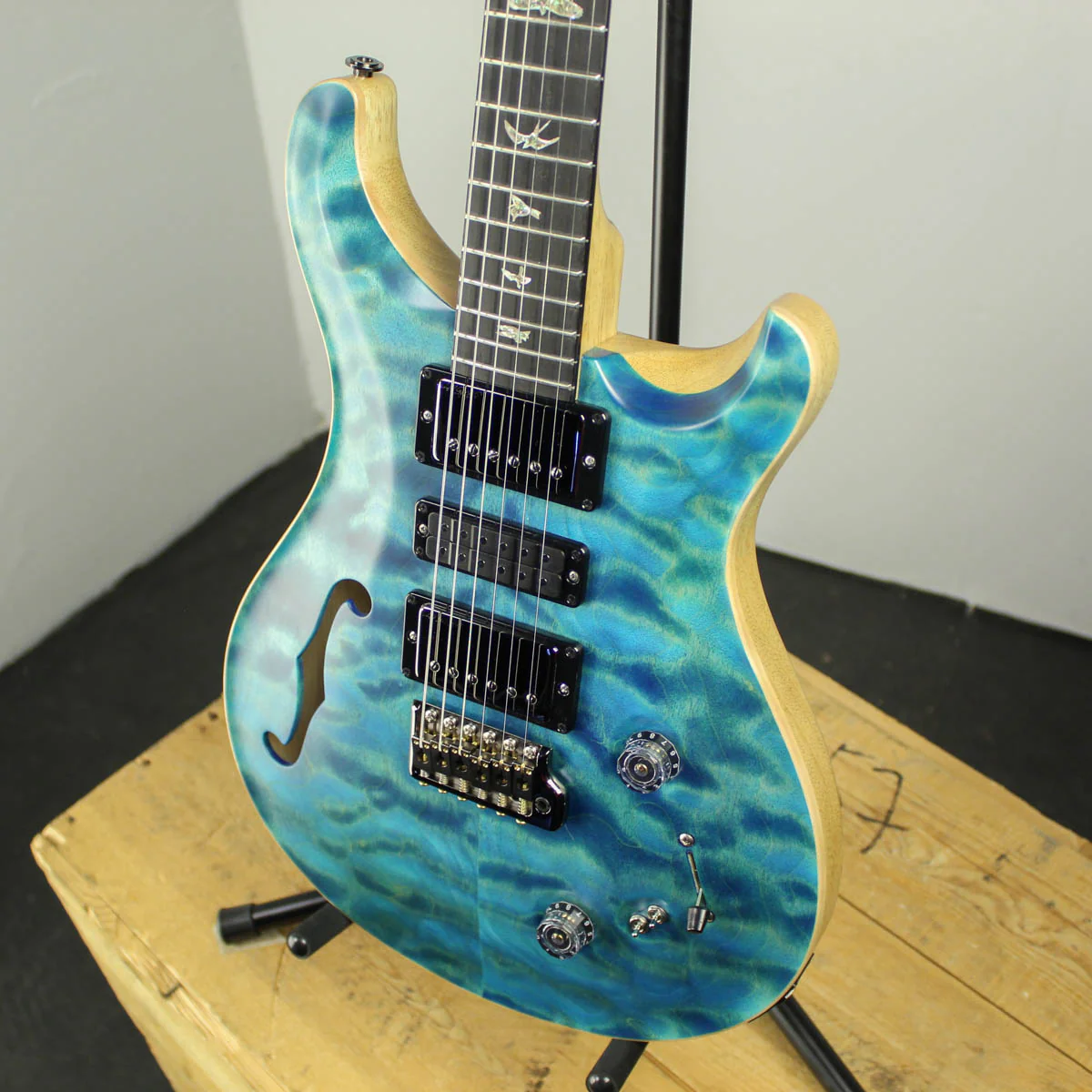 2019 PRS Wood Library Special 22 Aquabluex Satin - Image 5