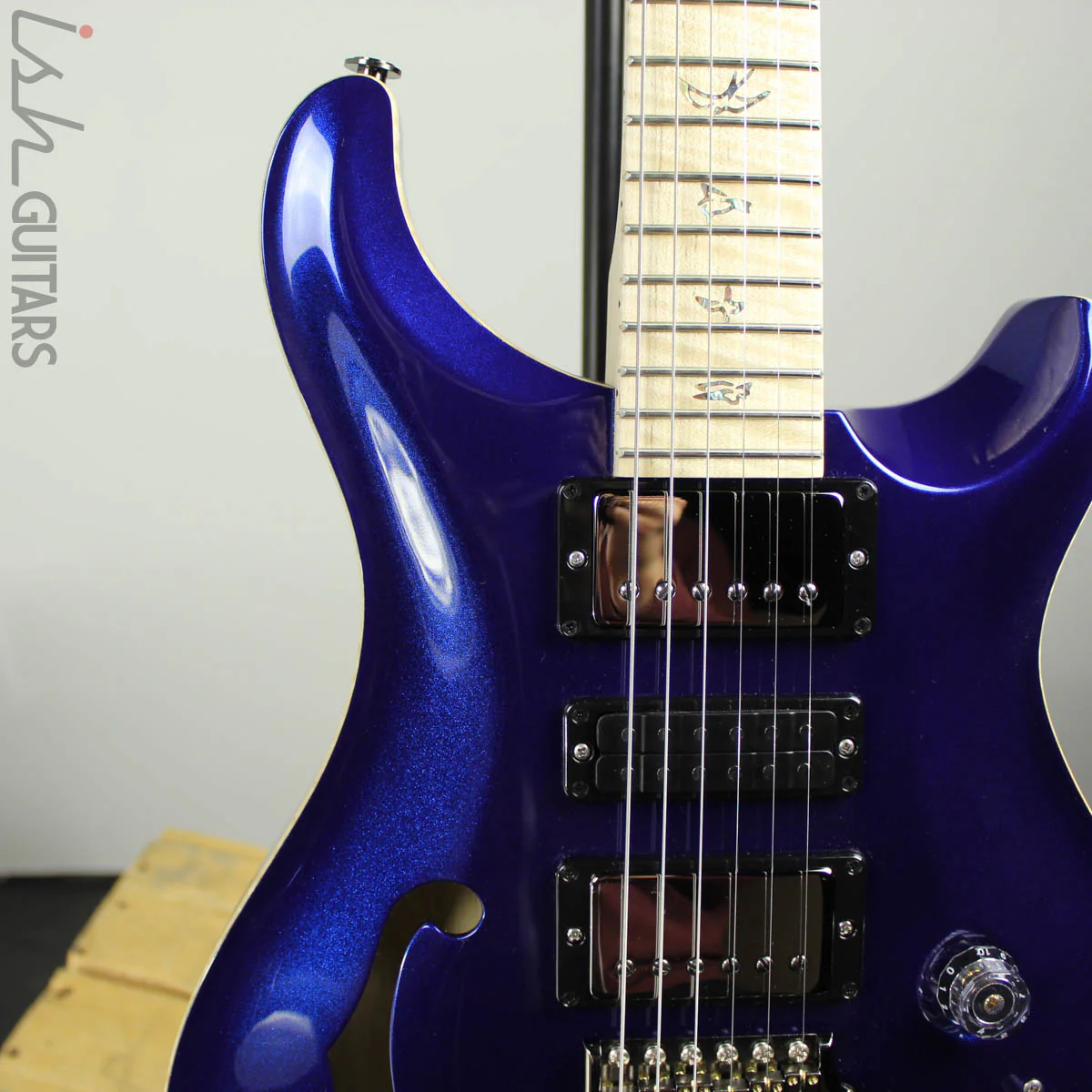 2019 PRS Wood Library Special 22 Semi-Hollow Royal Blue Metallic - Image 3