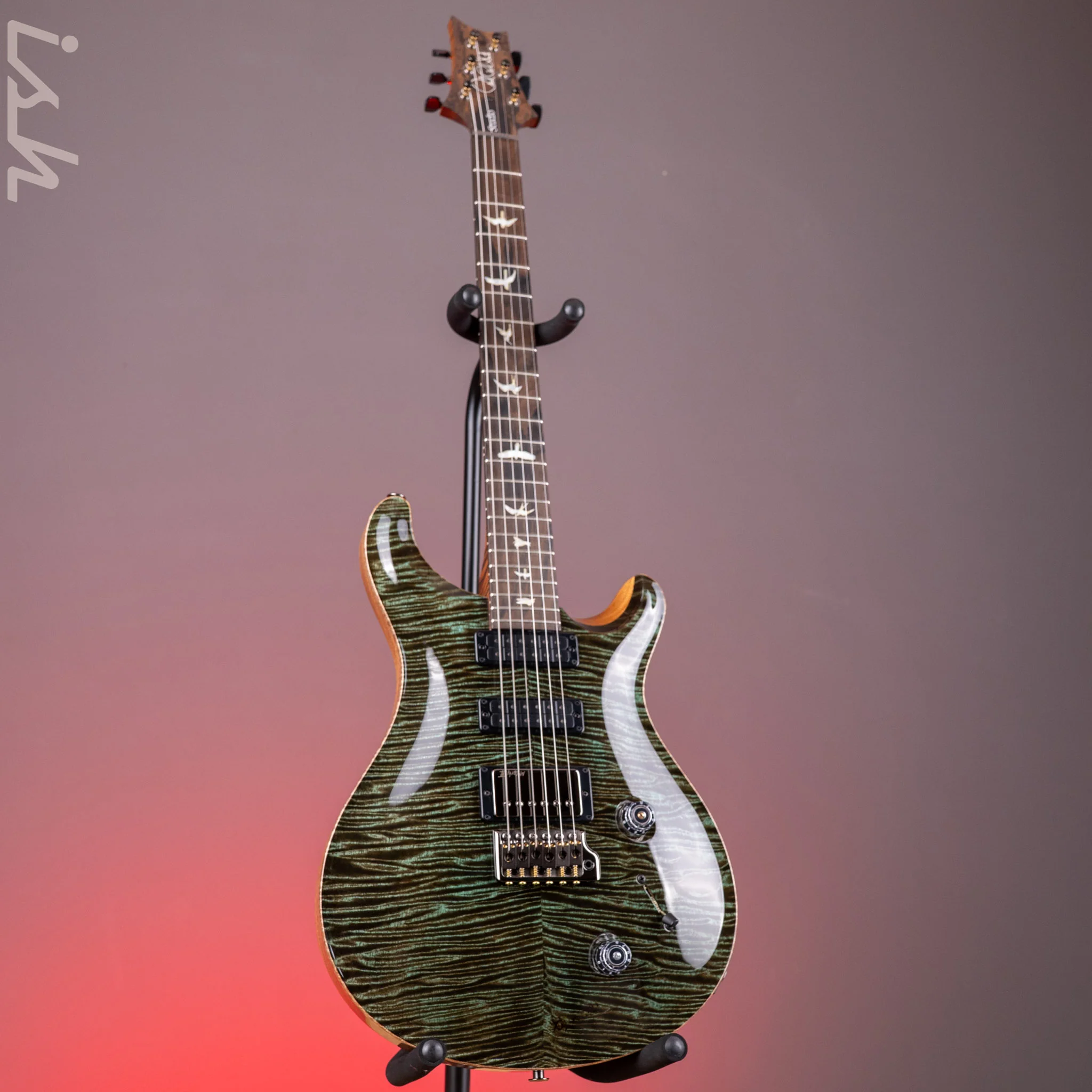 PRS Wood Library Studio Mango Top Mash Green Custom Color - Image 2