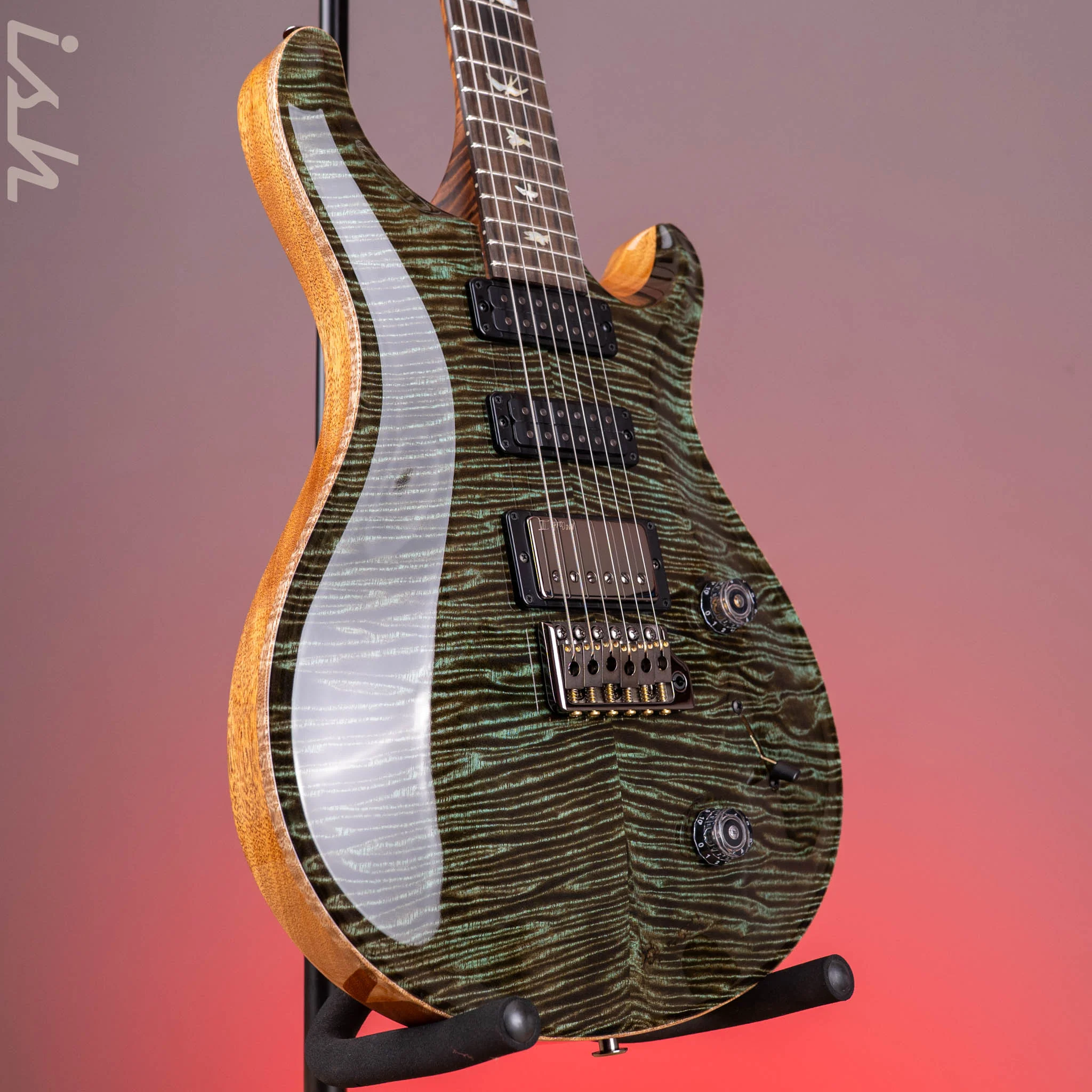 PRS Wood Library Studio Mango Top Mash Green Custom Color - Image 3