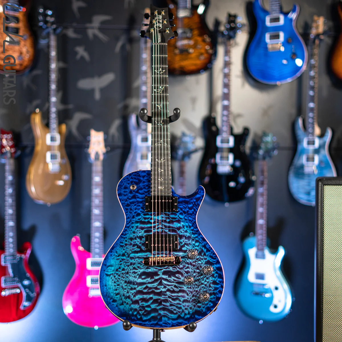 PRS Wood Library Tremonti Stoptail Violet Blue Burst 10 Top Quilt - Image 2