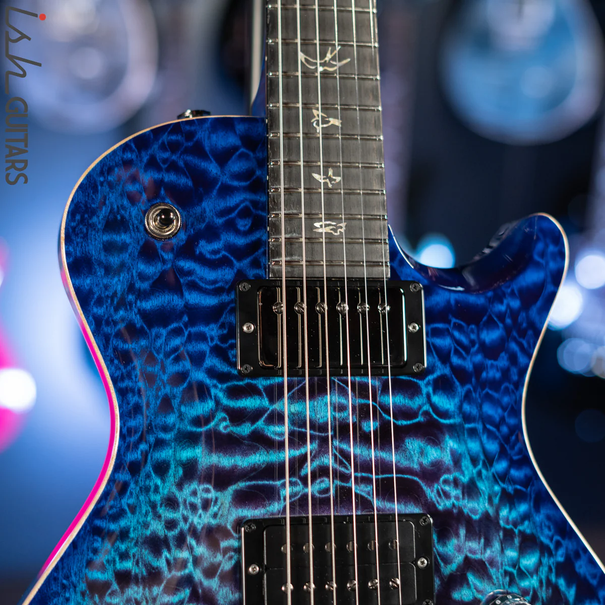 PRS Wood Library Tremonti Stoptail Violet Blue Burst 10 Top Quilt - Image 3