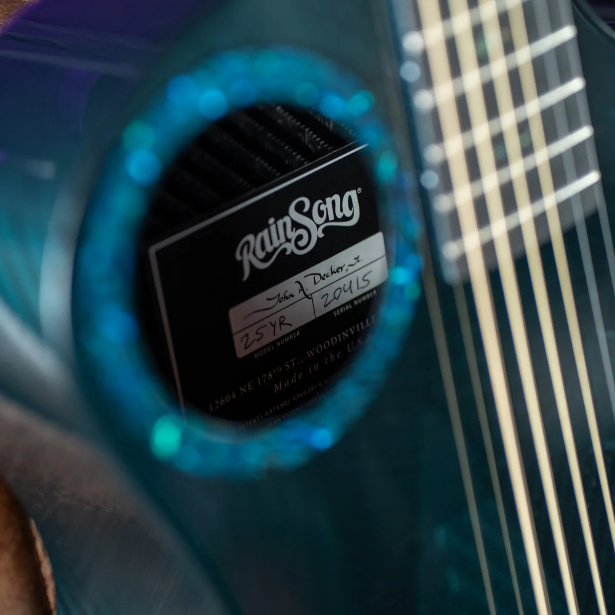 RainSong 25th Anniversary Black Ice Acoustic Guitar - Image 7