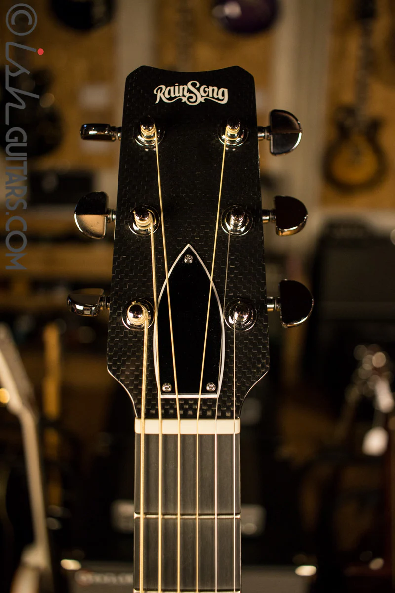 Rainsong BI-WS1000N2 Black Ice Carbon Fiber Composite Acoustic Guitar - Image 6