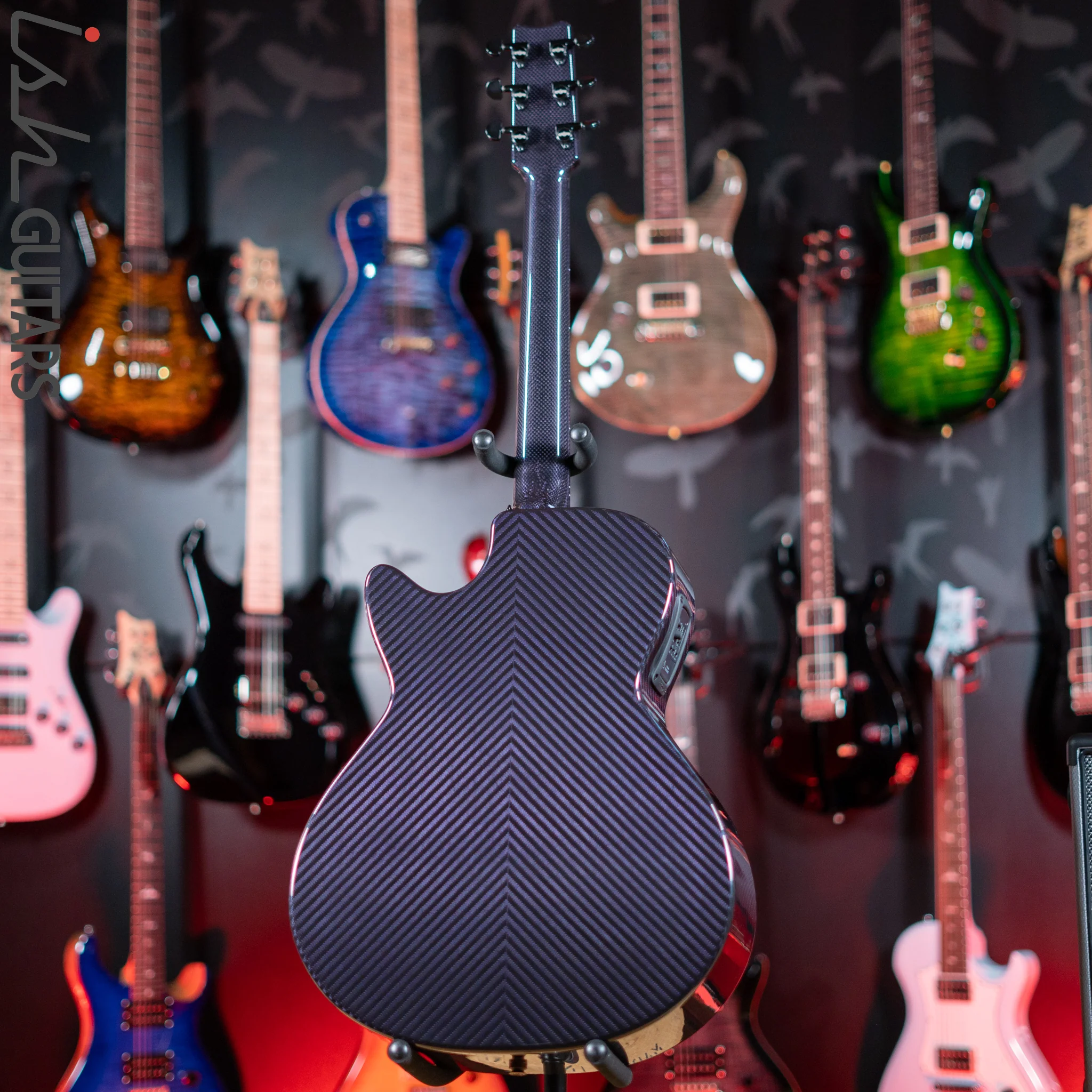 RainSong BI-WS1000N2C Black Ice Acoustic Guitar Ish Exclusive Plum Purple - Image 6