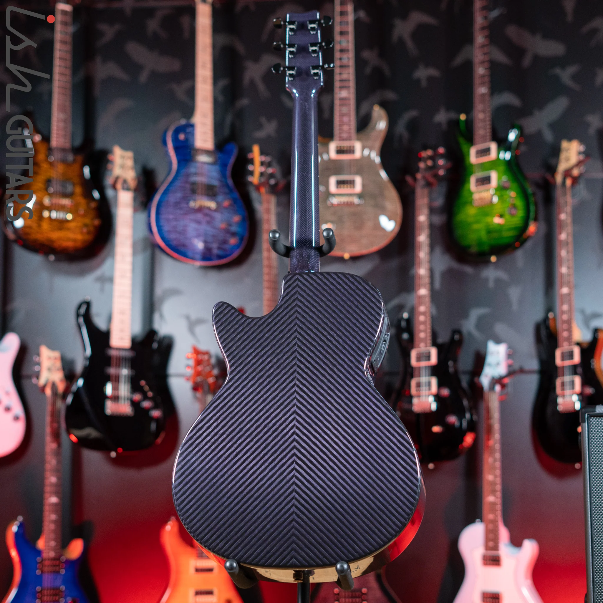 RainSong BI-WS1000N2C Black Ice Acoustic Guitar Ish Exclusive Plum Purple - Image 6