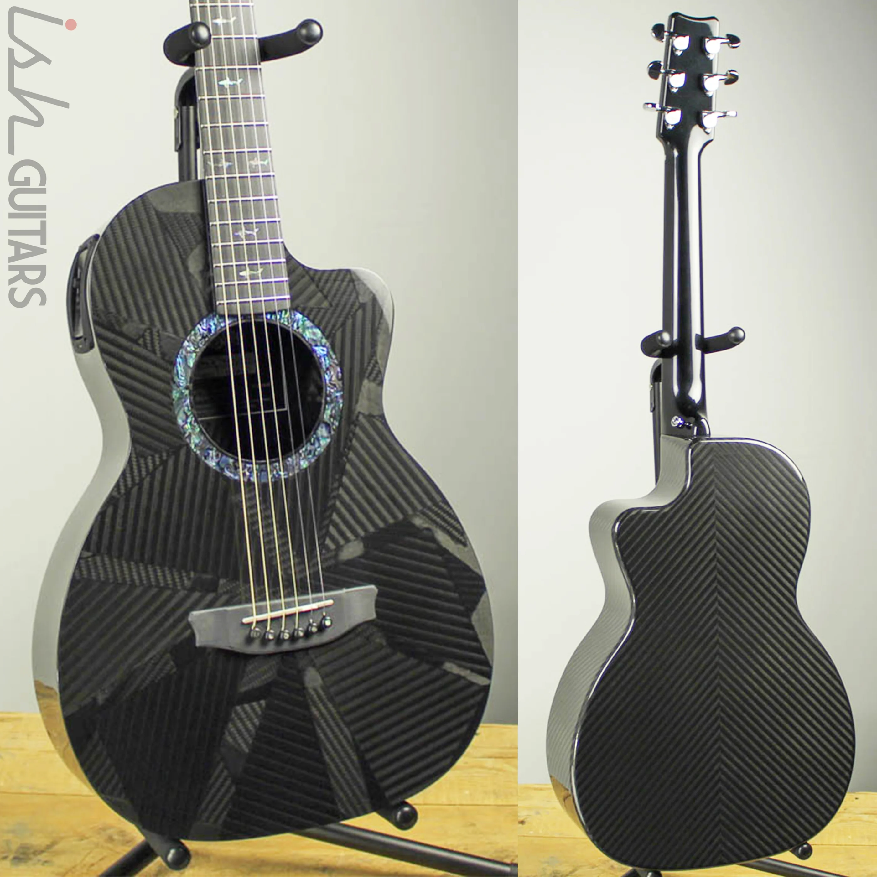 RainSong BI-PA1000NS Black Ice Parlor