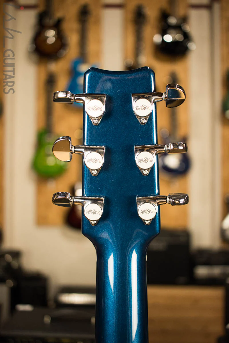 RainSong Co-WS1005NSM Concert Series Acoustic Electric Guitar Marine Blue - Image 9