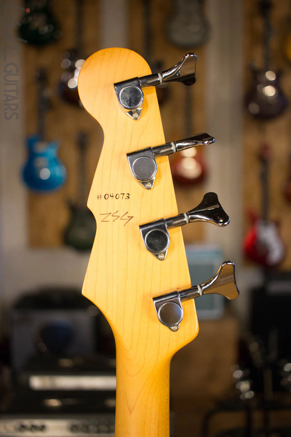USA Reverend RumbleFish Bass PJ RPJ 4 String Brushed Aluminum Gold RARE - Image 6