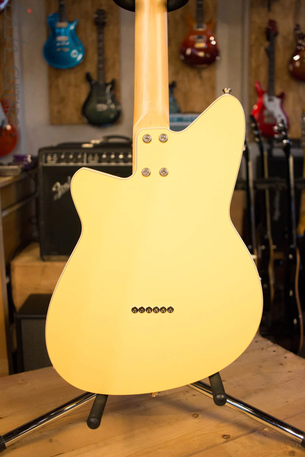 2000's USA Reverend Slingshot Custom Yellow P90's Bass Contour RARE - Image 7