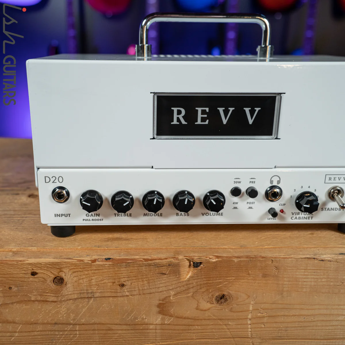 Revv D20 20/4-watt Tube Amp Head White - Image 2