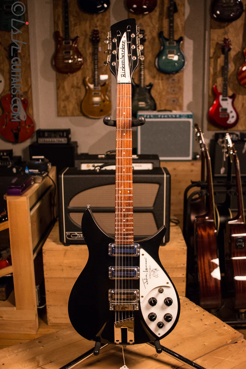 Rickenbacker 355 John Lennon Signature JL 355/12 String 325 Electric Guitar Black 1991 - Image 2