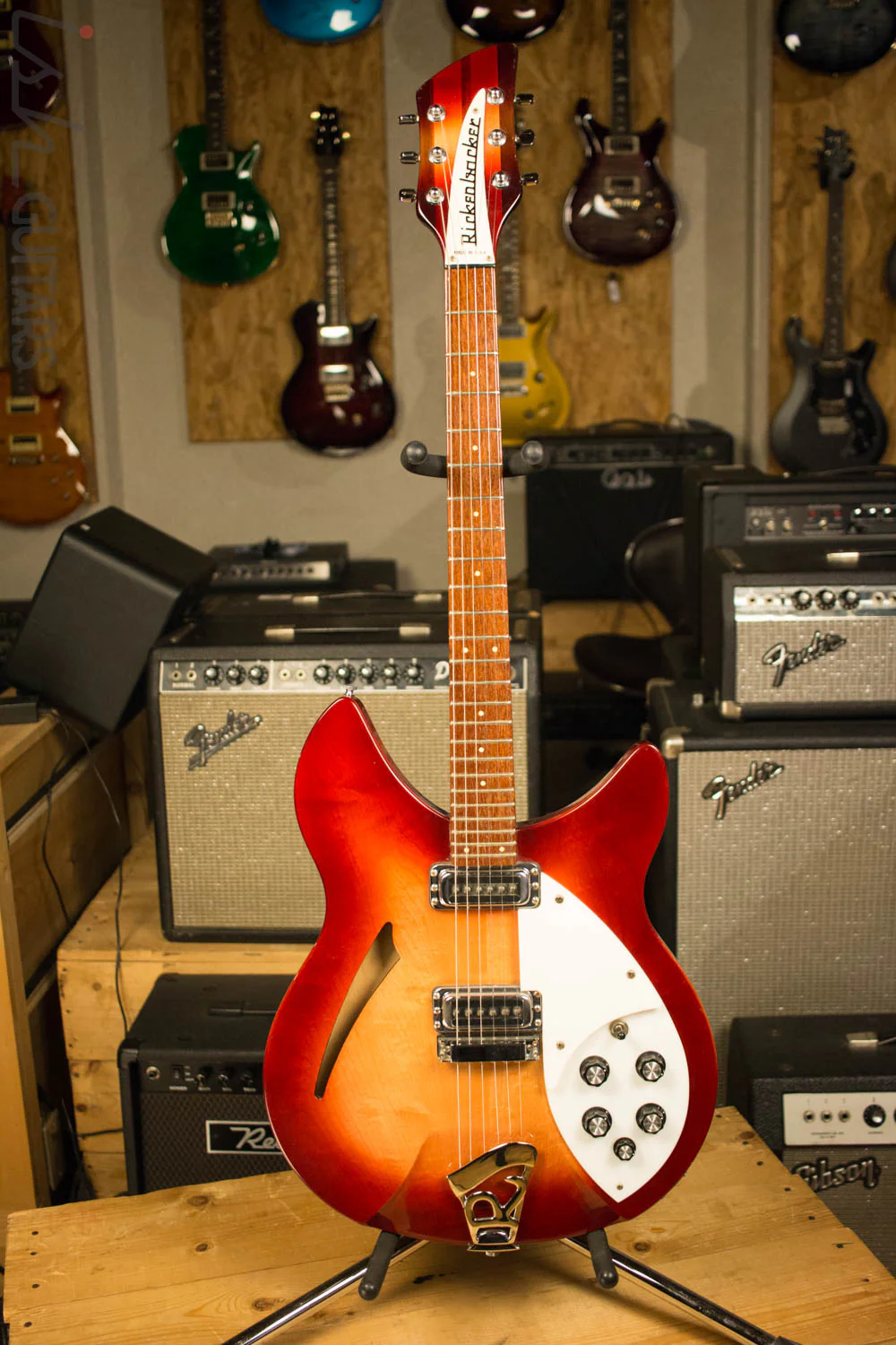 1992 Rickenbacker 330 FireGlo Electric Guitar - Image 2