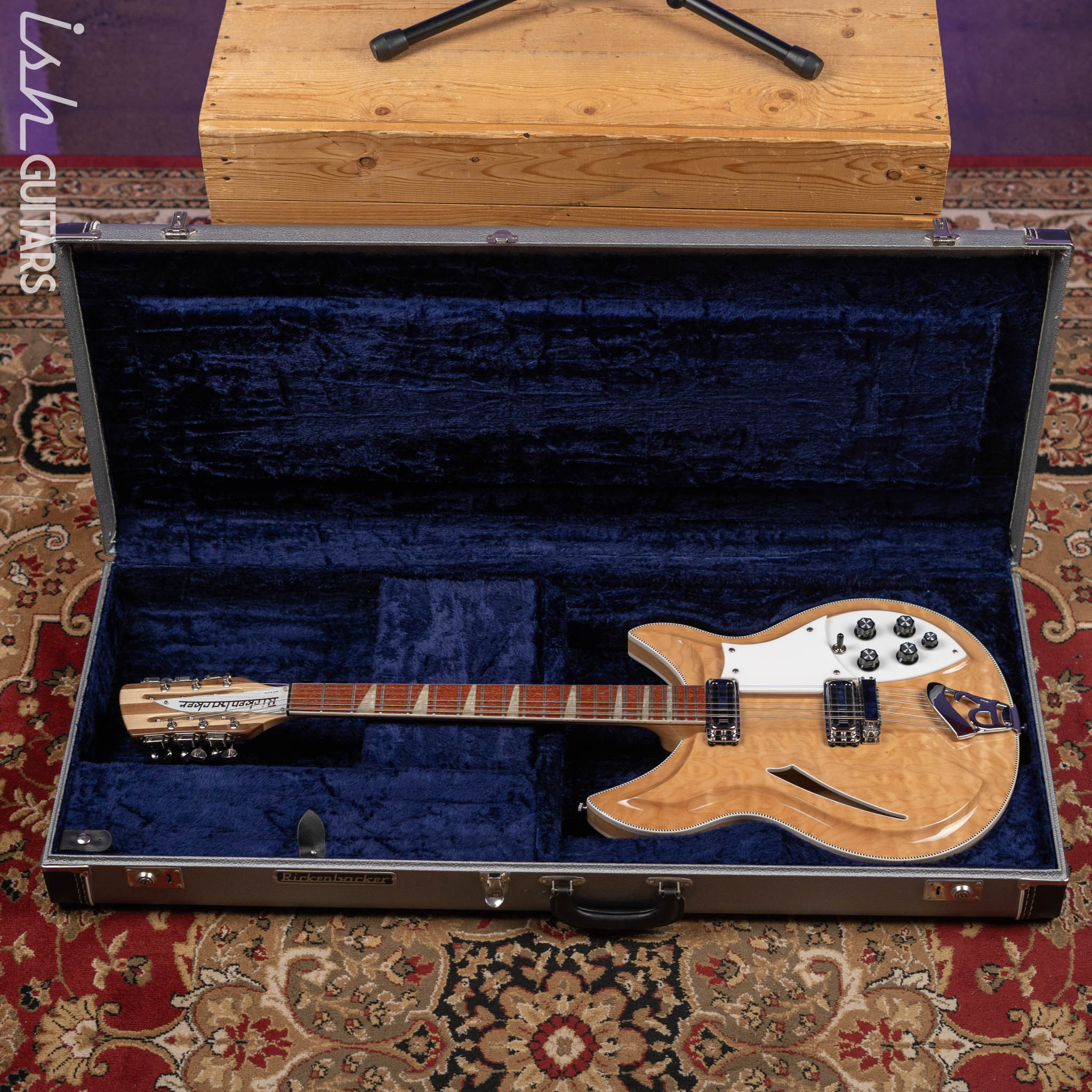 1996 Rickenbacker 381/12 V69 12-String Electric Guitar Natural - Image 16