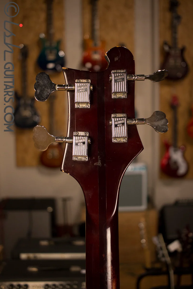 1972 Rickenbacker 4001 RARE Burgundyglo Checker Binding #94 - Image 10