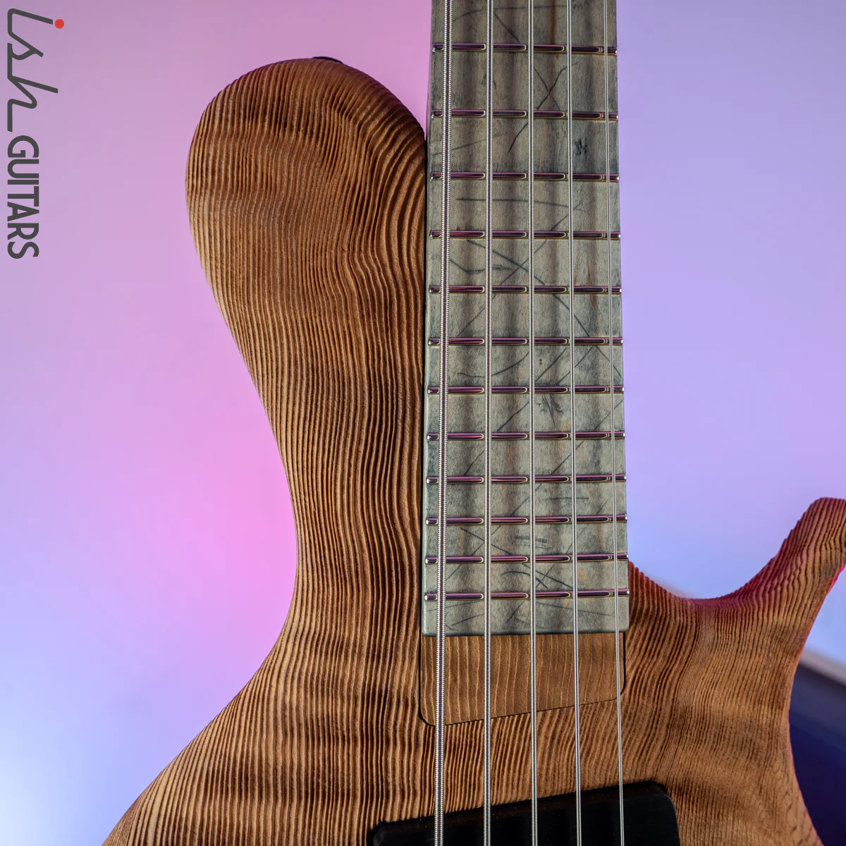 Ritter R8 Singlecut Bass Guitar Sandblasted Quilted Redwood - Image 4