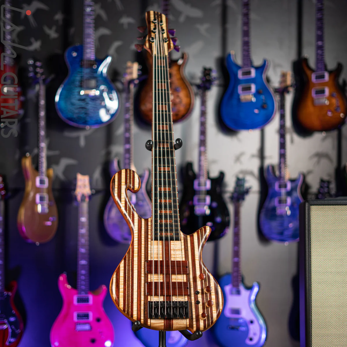 Shawn May Custom Rainbow 6-String Short Scale Bass - Image 2