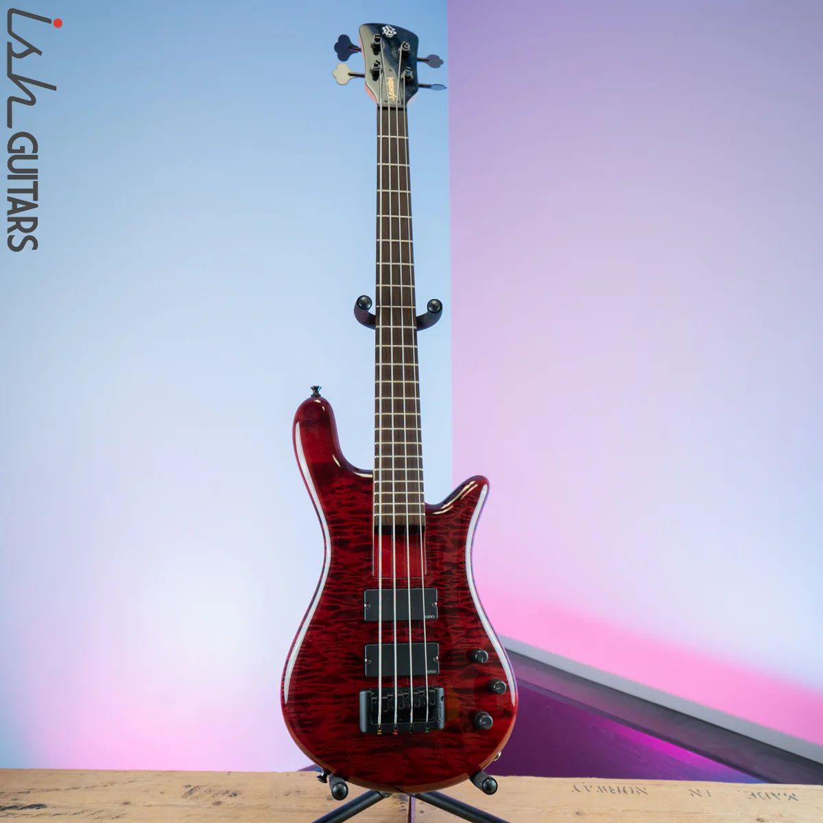 2015 Spector Euro Rebop Bantam Short Scale Bass Black Cherry - Image 2
