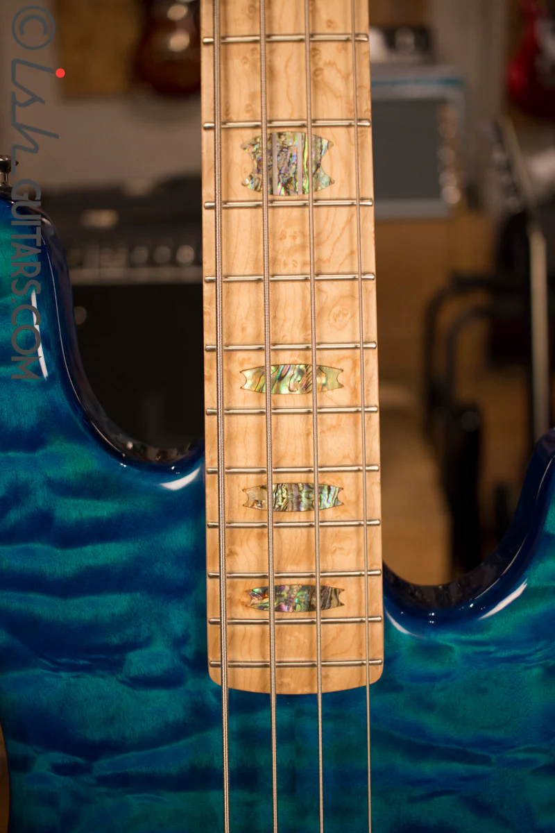 USA Spector Coda Deluxe P Precision Bass Bahama Blue Quilted Maple - Image 6