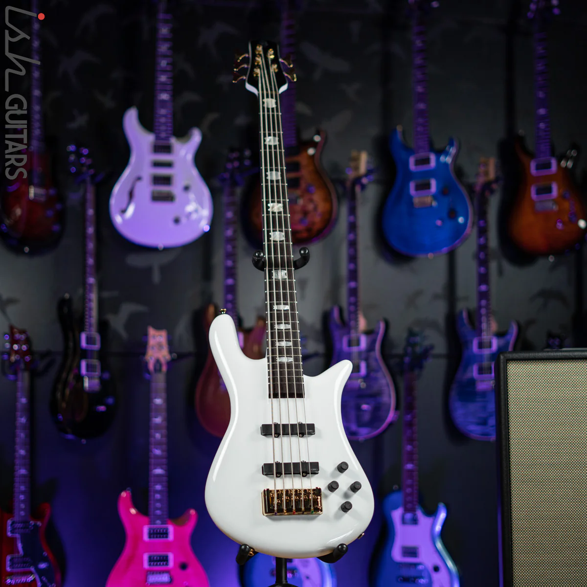 Spector Euro 5 Classic 5-String Bass White Gloss Demo - Image 2