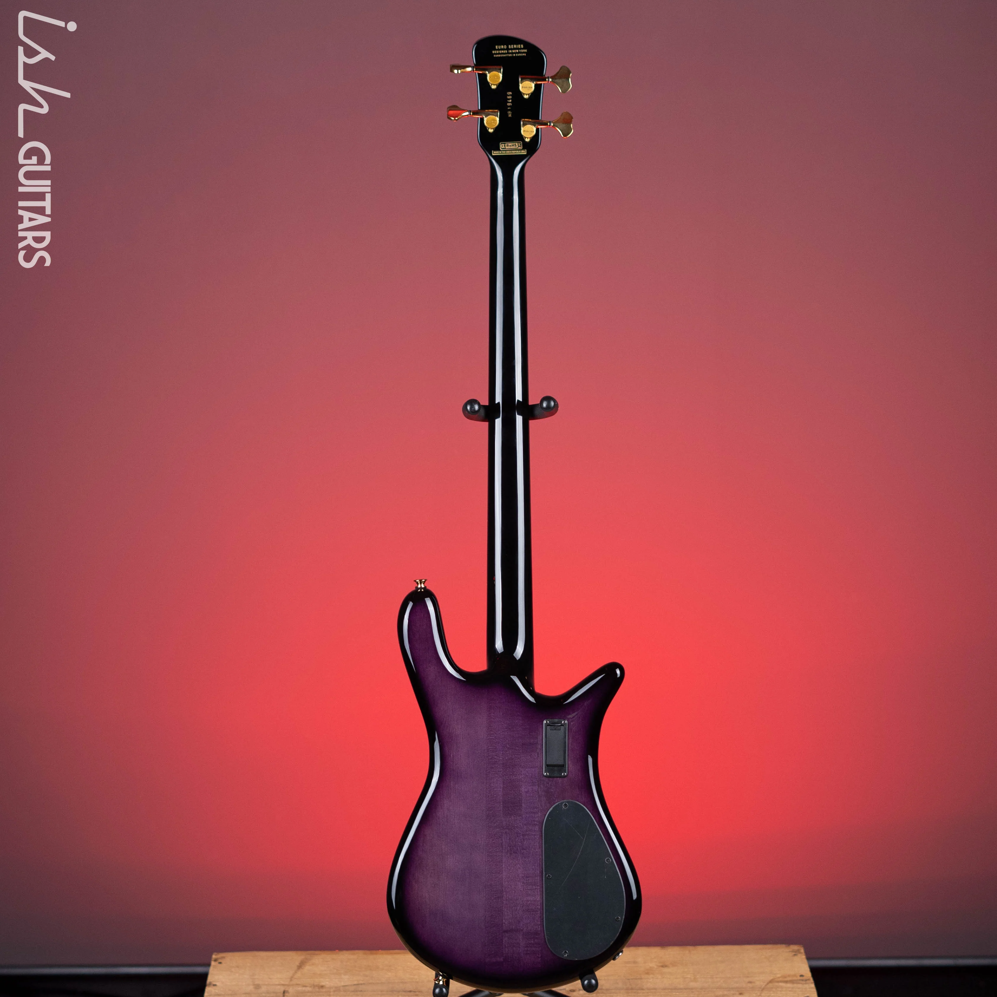 Spector Euro4 LT 4-String Bass Left Handed Violet Fade Gloss - Demo - Image 9