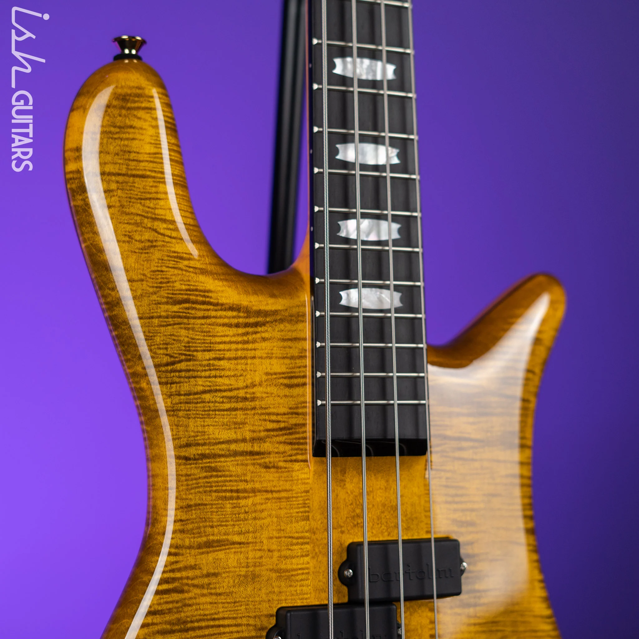 Spector Euro4 LT 4-String Bass Tiger Eye Gloss - Image 3