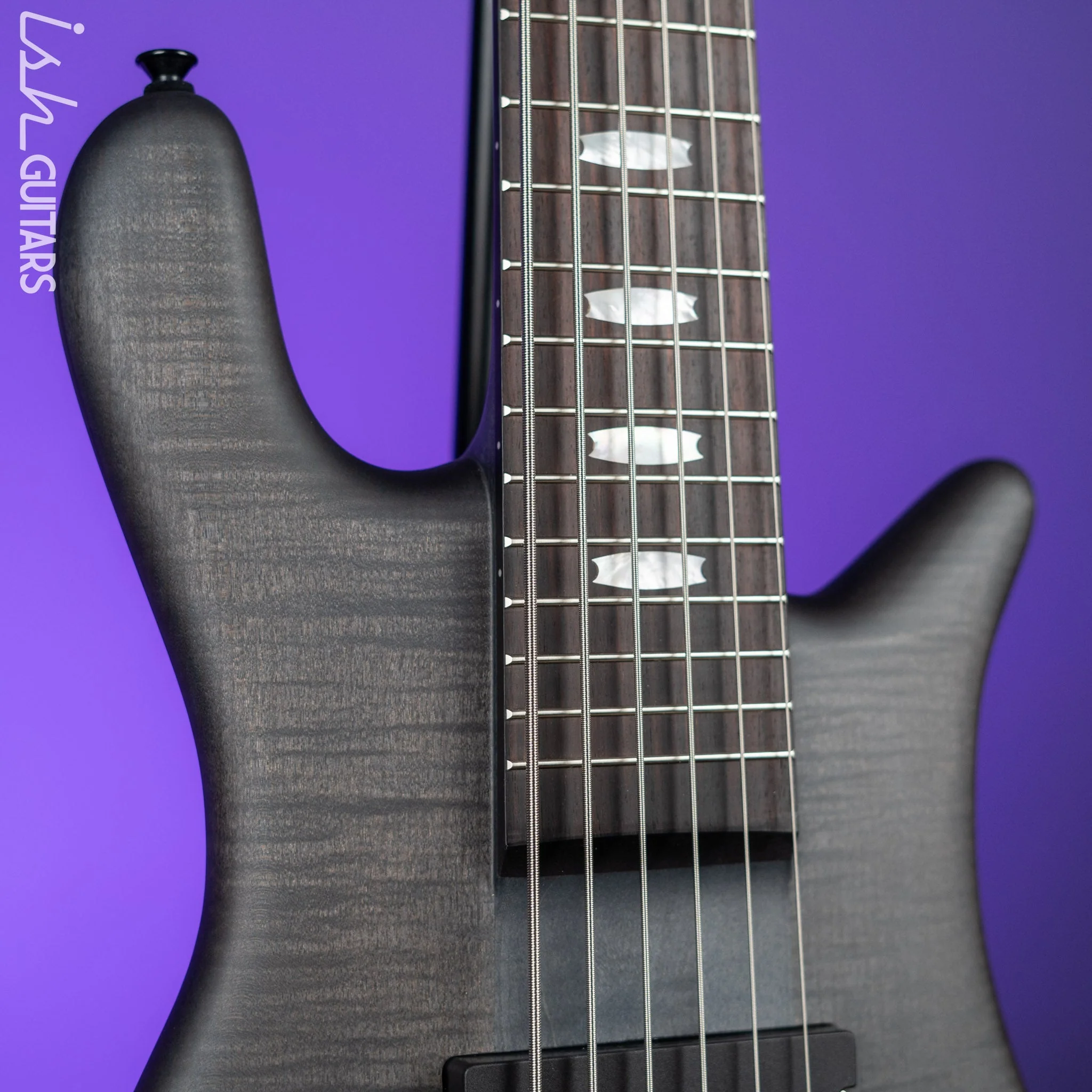 Spector Euro6 LX 6-String Bass Trans Black Stain Matte - Image 3