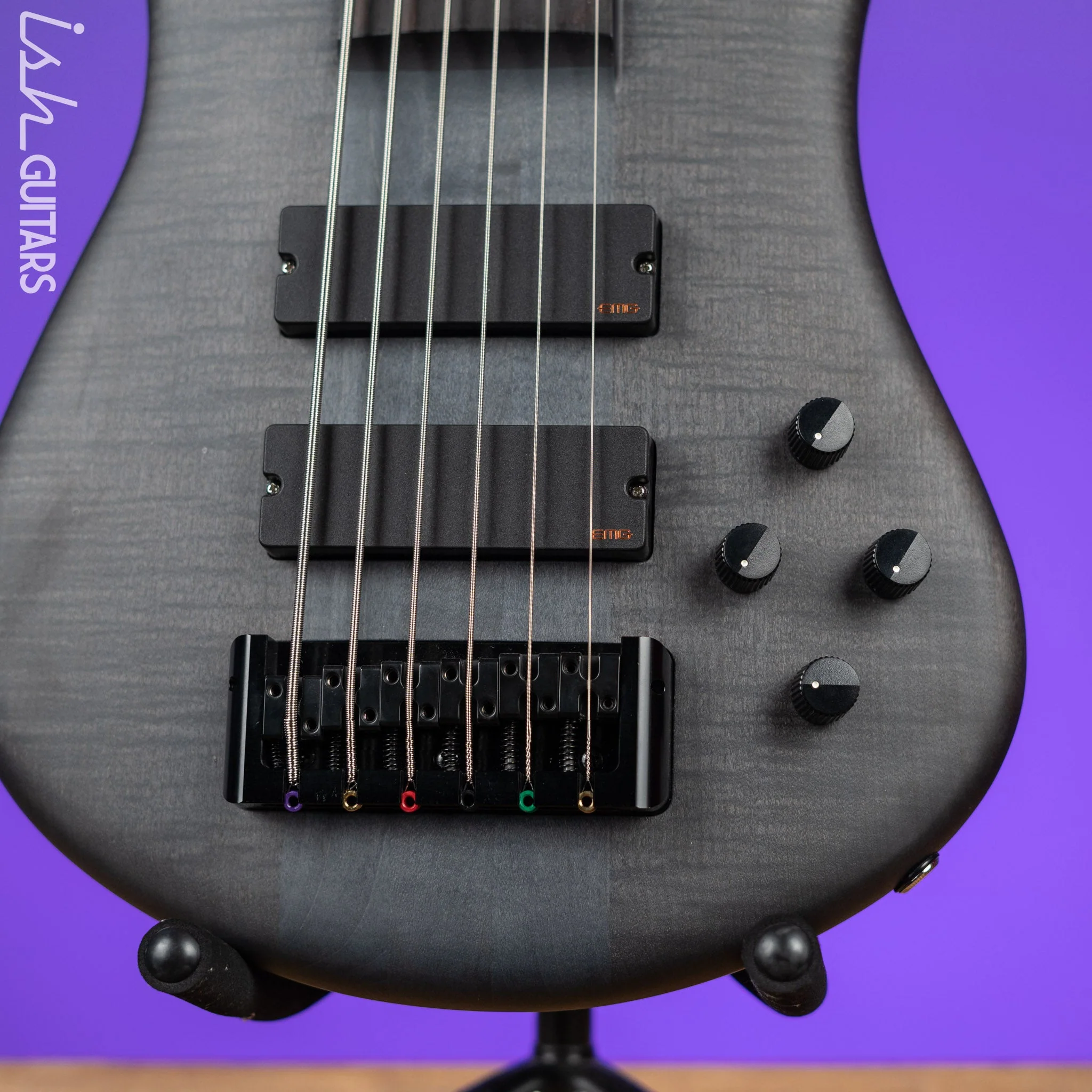 Spector Euro6 LX 6-String Bass Trans Black Stain Matte - Image 4
