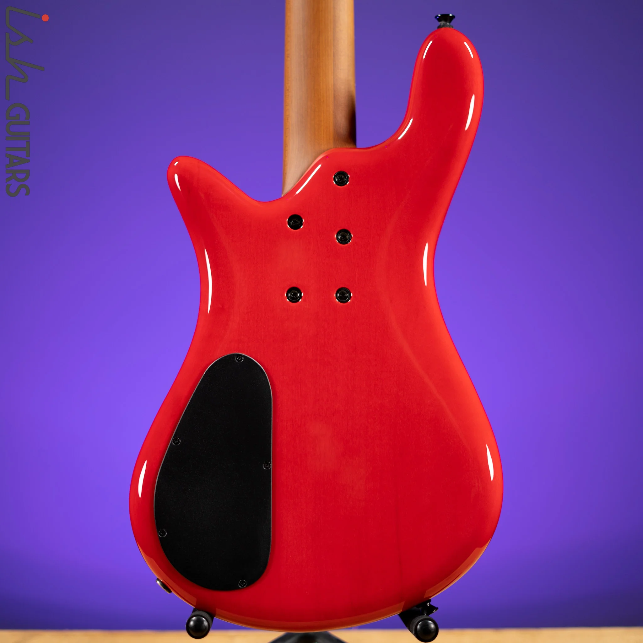 Spector Eurobolt 4 Inferno Red Gloss Poplar Burl Bass Guitar Demo - Image 8