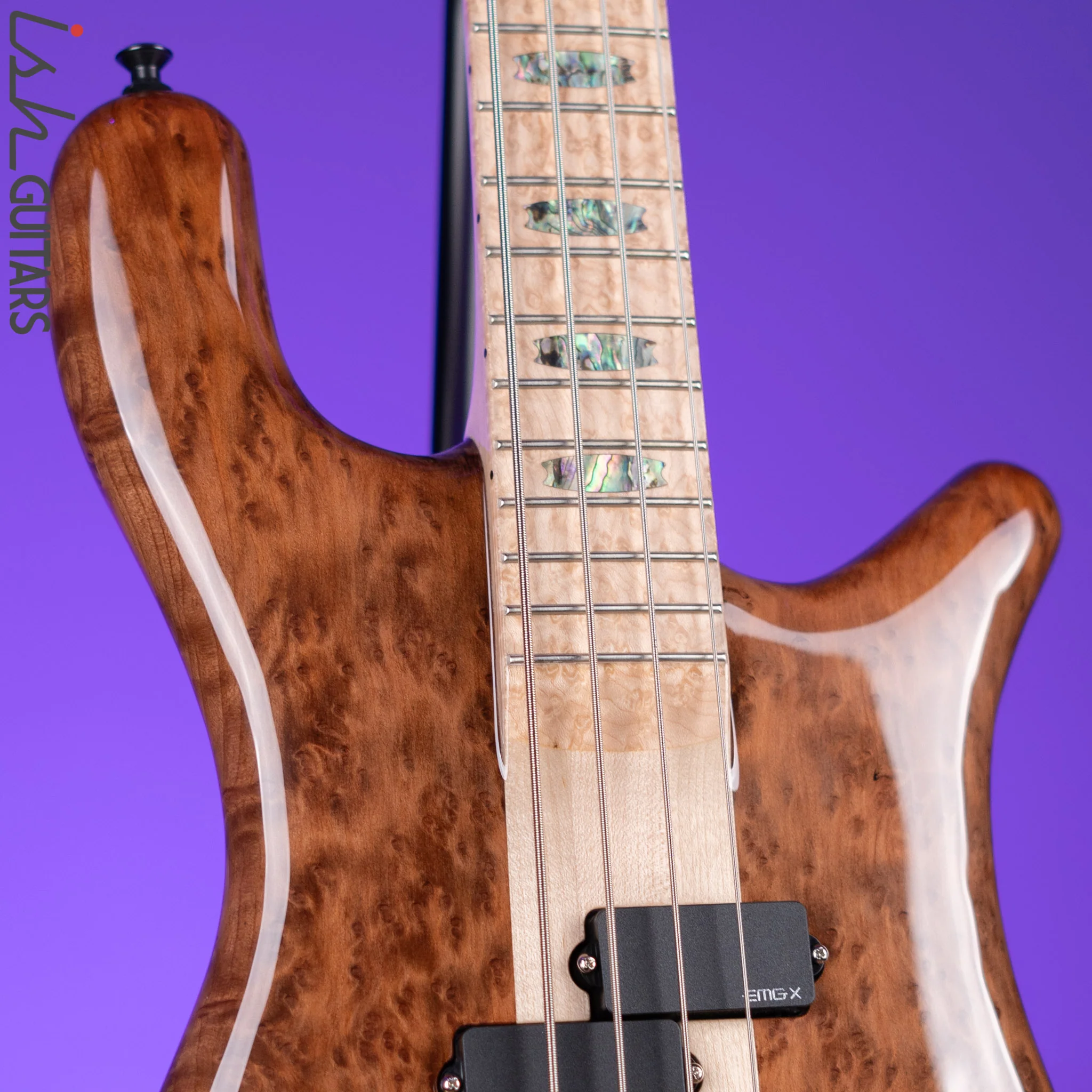 Spector NS-2 4-String Bass Natural Redwood Burl - Image 3