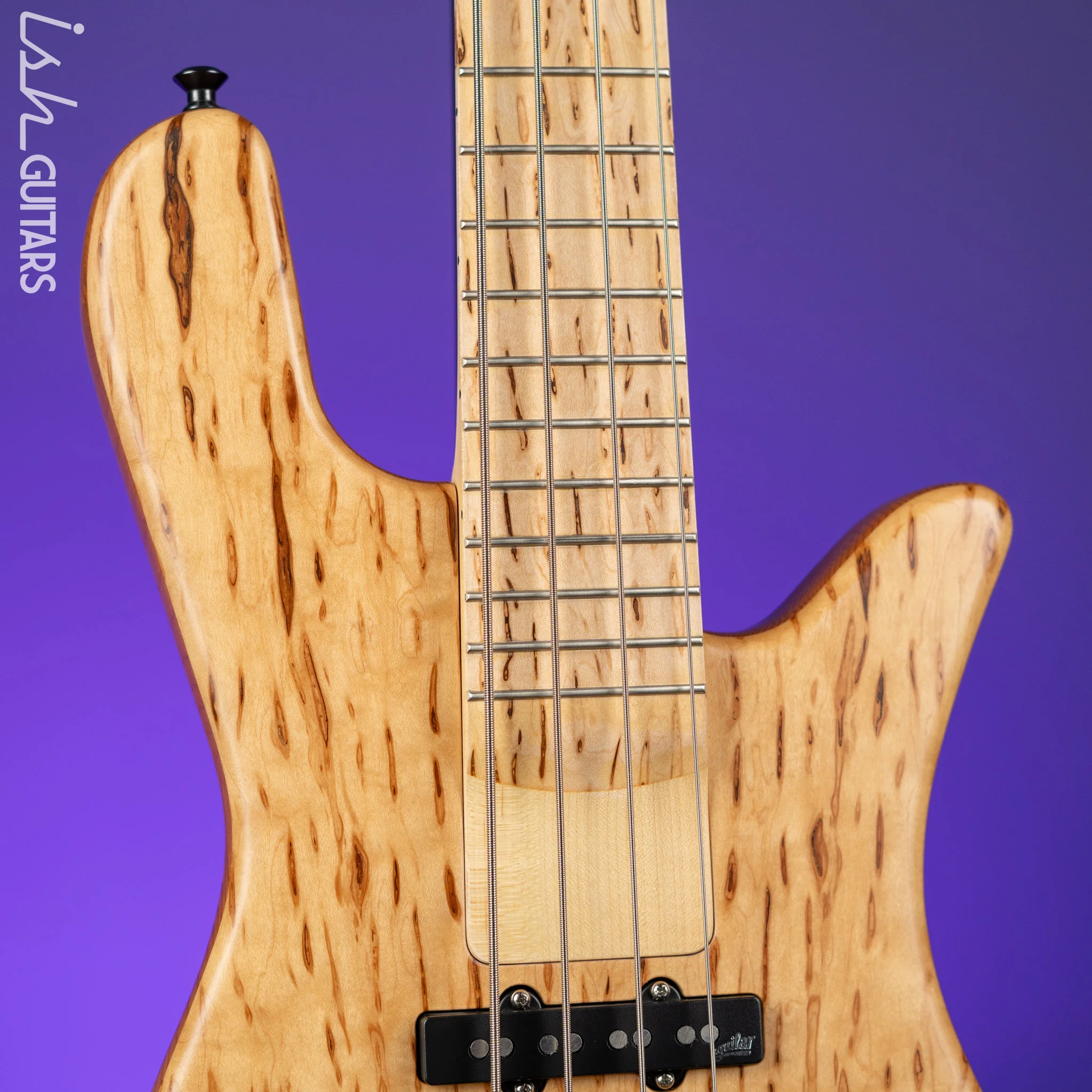 Spector USA NS-2 Bolt On Bark Infused Maple DW Neck 4 String Bass - Image 3