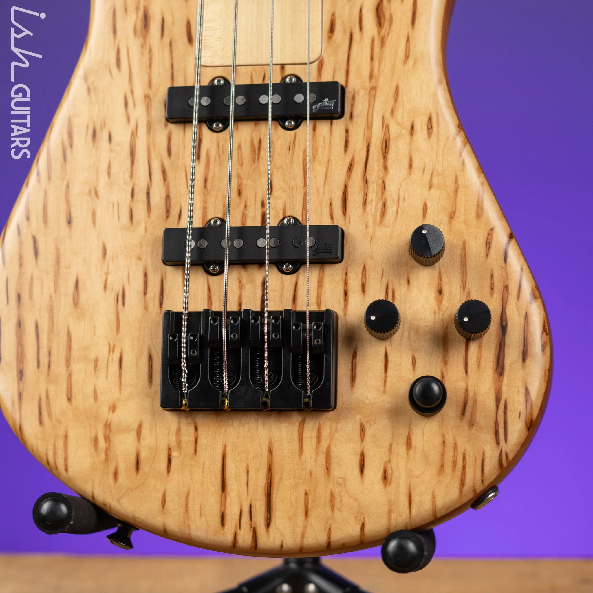 Spector USA NS-2 Bolt On Bark Infused Maple DW Neck 4 String Bass - Image 4