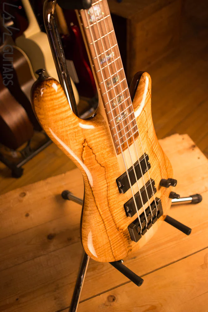 Spector NS-4 Bass Natural Spalted Maple Bass Player Live Display Aguilar - Image 6