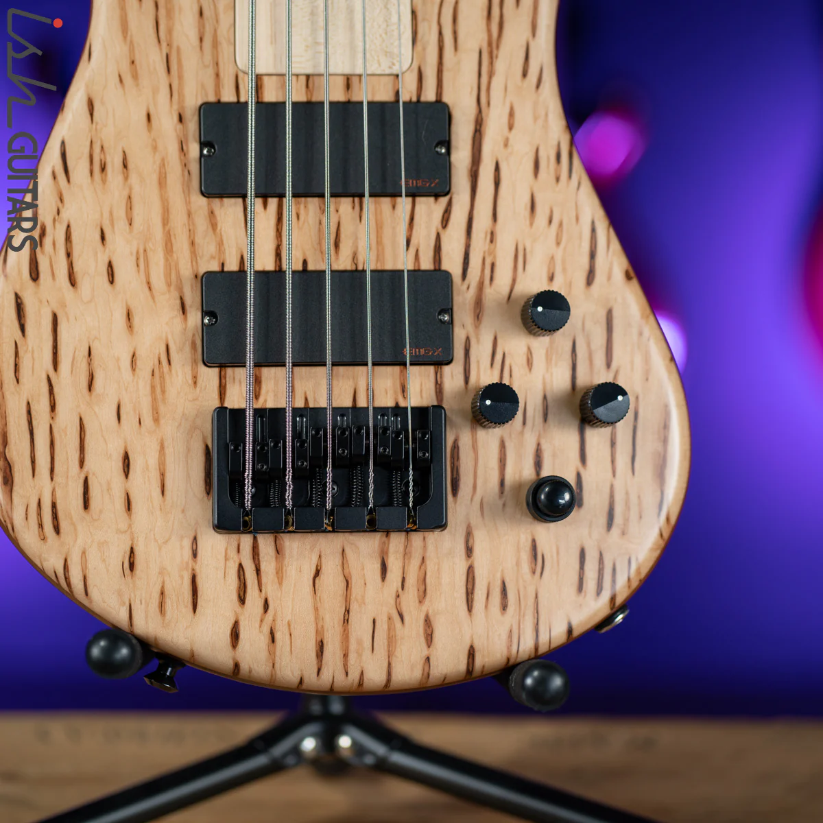 Spector USA NS-5 String Bolt On Bark Infused Maple USA Bass Guitar - Image 4