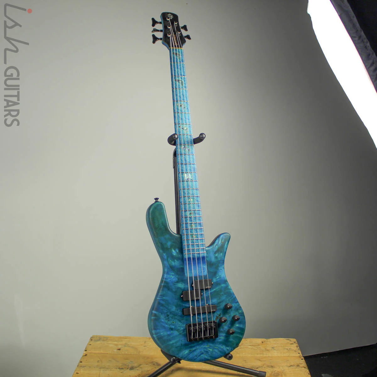 Spector NS-2 5-String Ish Limited Buckeye Burl Coral Blue - Image 2
