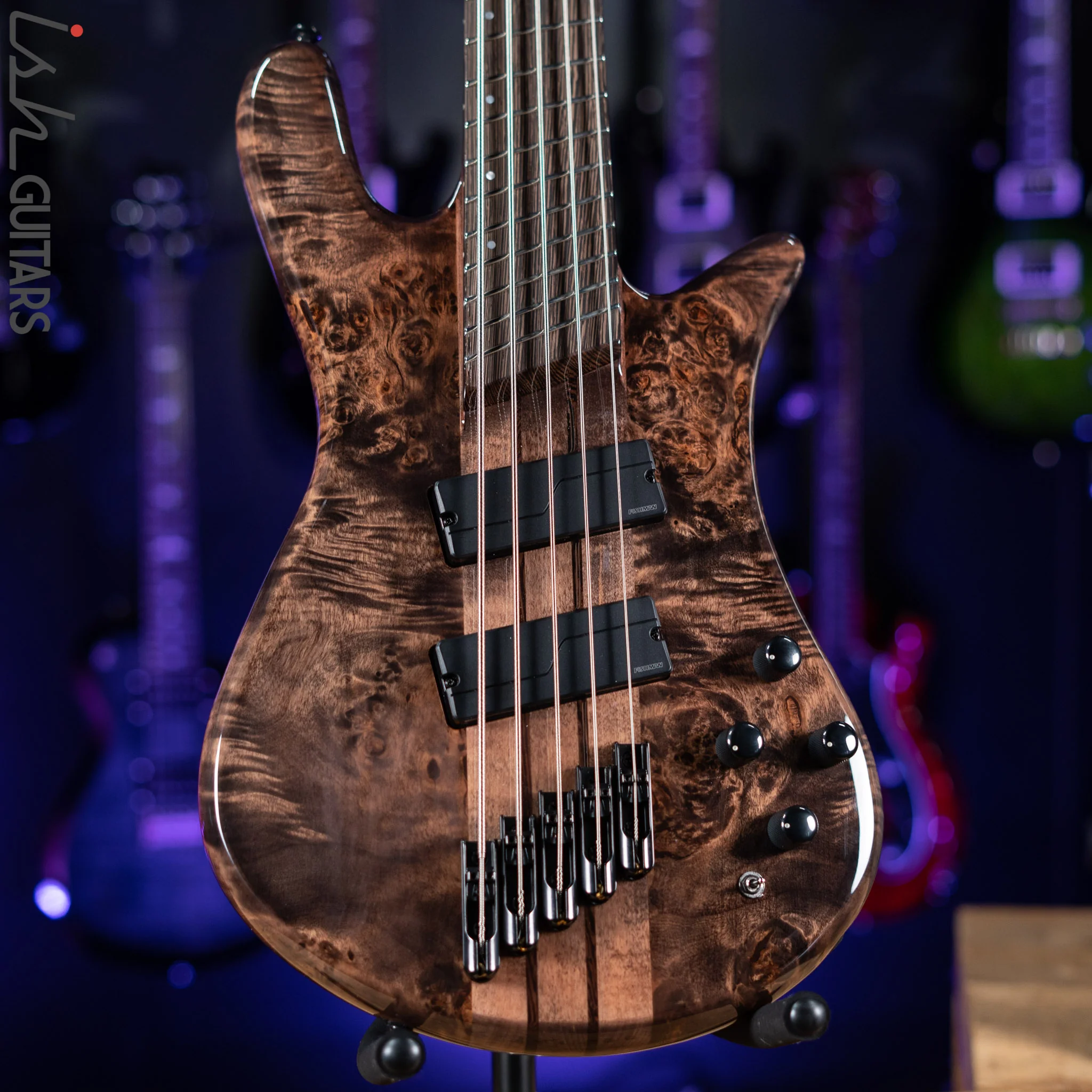 Spector NS Dimension 5 Multi-Scale Super Faded Black Gloss w/ Hardshell Case