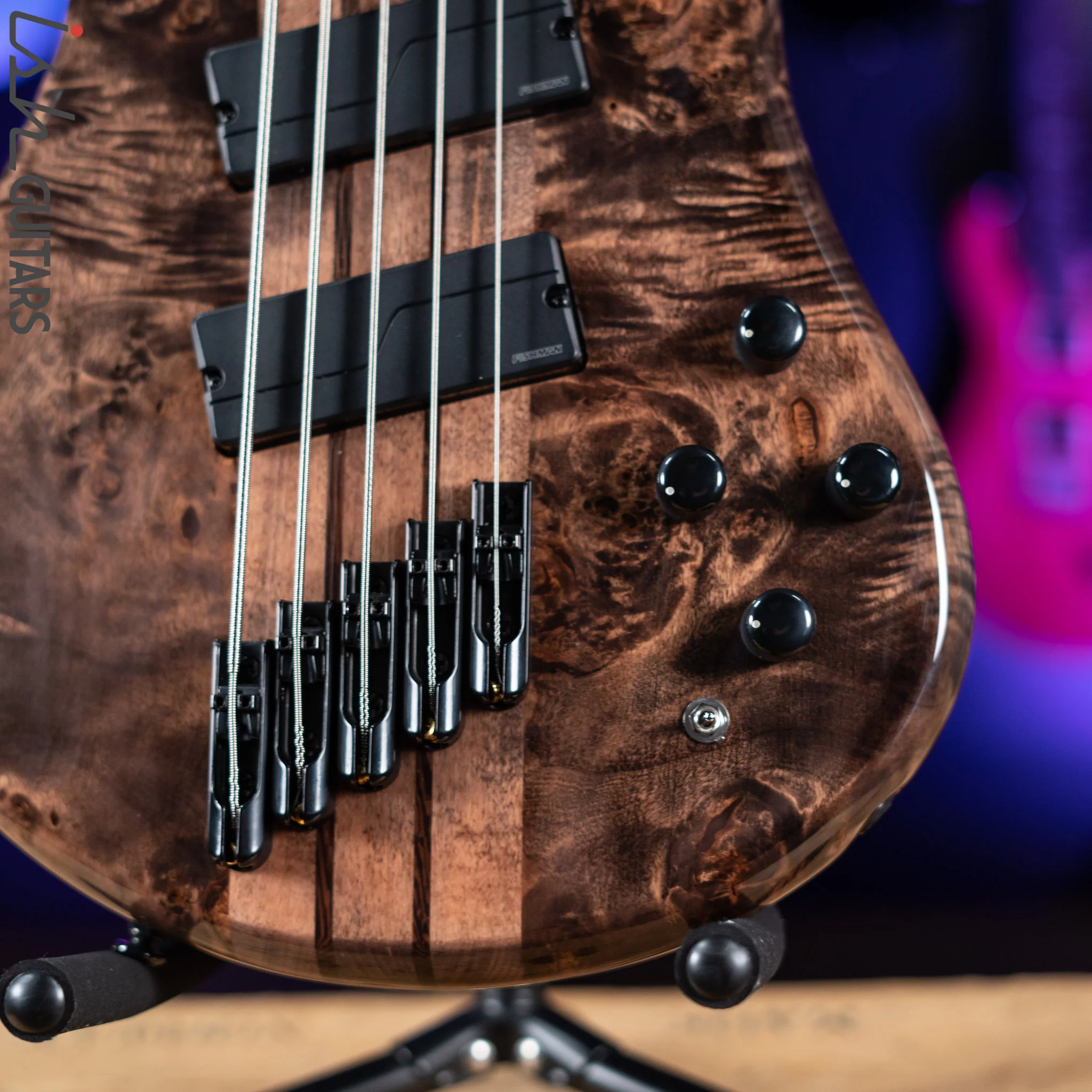 Spector NS Dimension 5 Multi-Scale Super Faded Black Gloss w/ Hardshell Case - Image 4