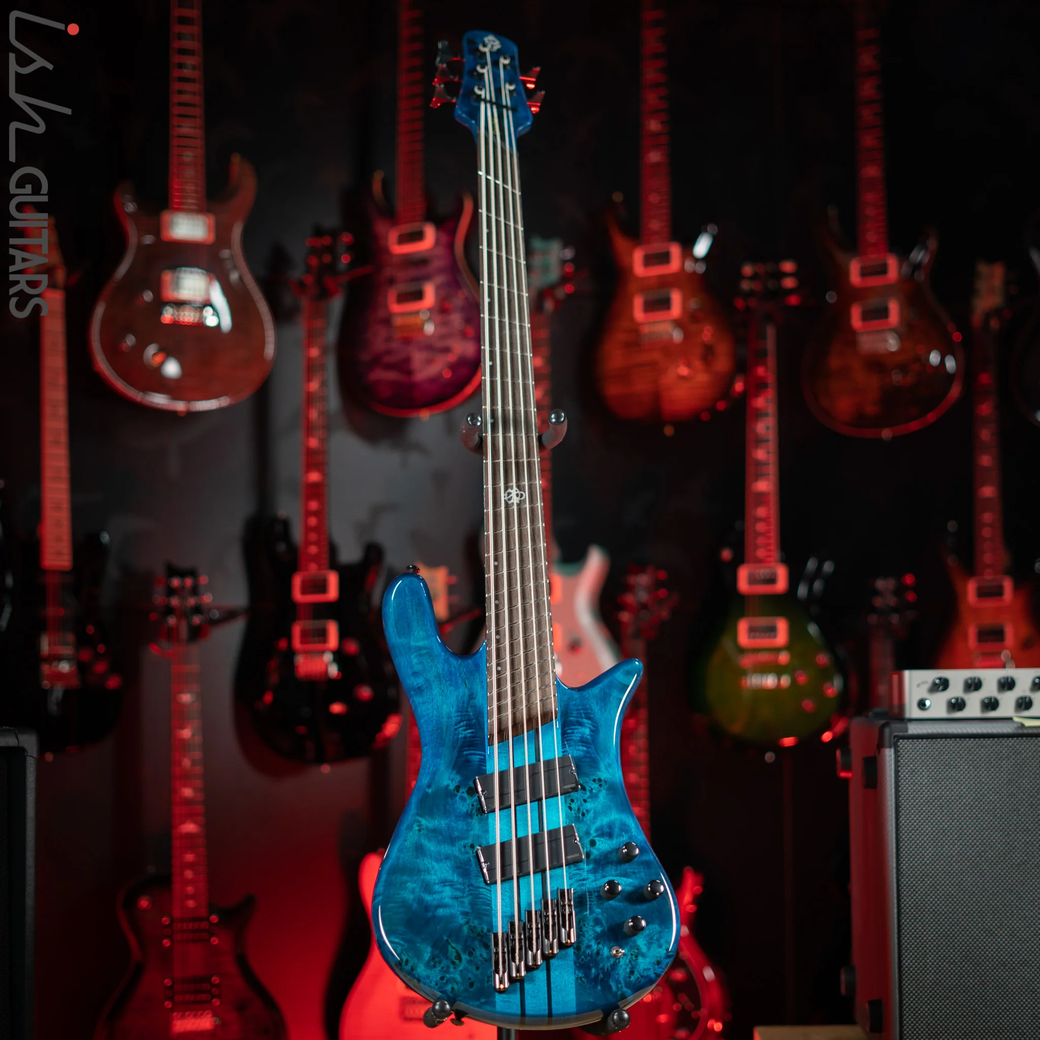 Spector NS Dimension 5 Multiscale Bass Black and Blue Gloss - Image 2