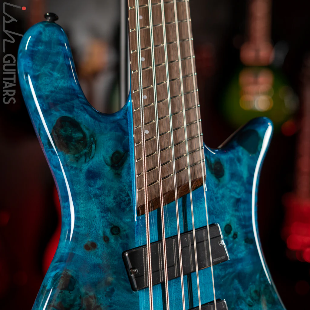 Spector NS Dimension 5 Multiscale Bass Black and Blue Gloss - Image 3