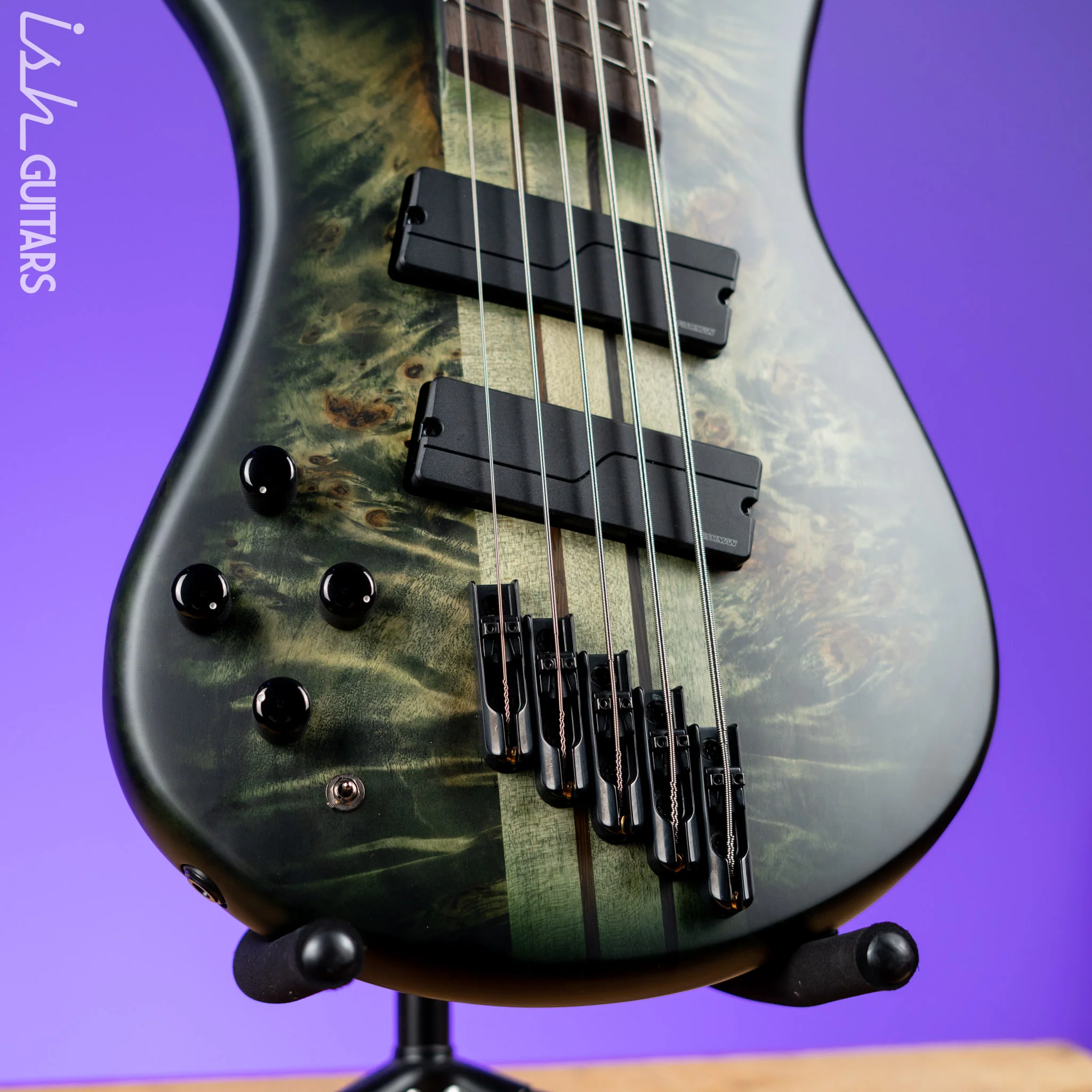 Spector NS Dimension Multi-Scale Left-Handed 5-String Bass Haunted Moss Matte B-Stock - Image 4
