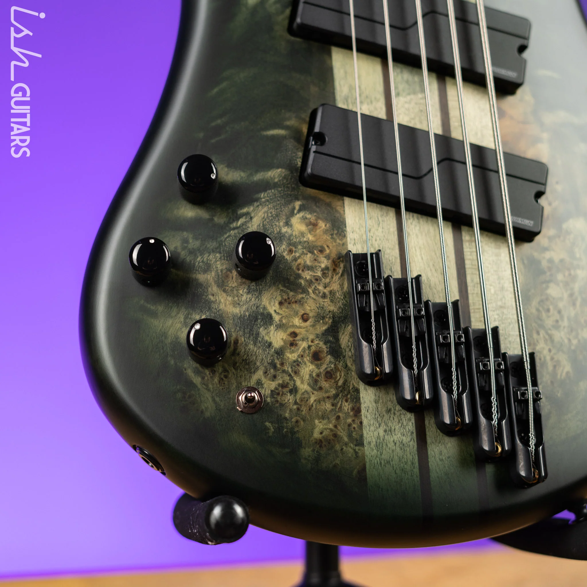 Spector NS Dimension Multi-Scale Left-Handed 5-String Bass Haunted Moss Matte - Image 4