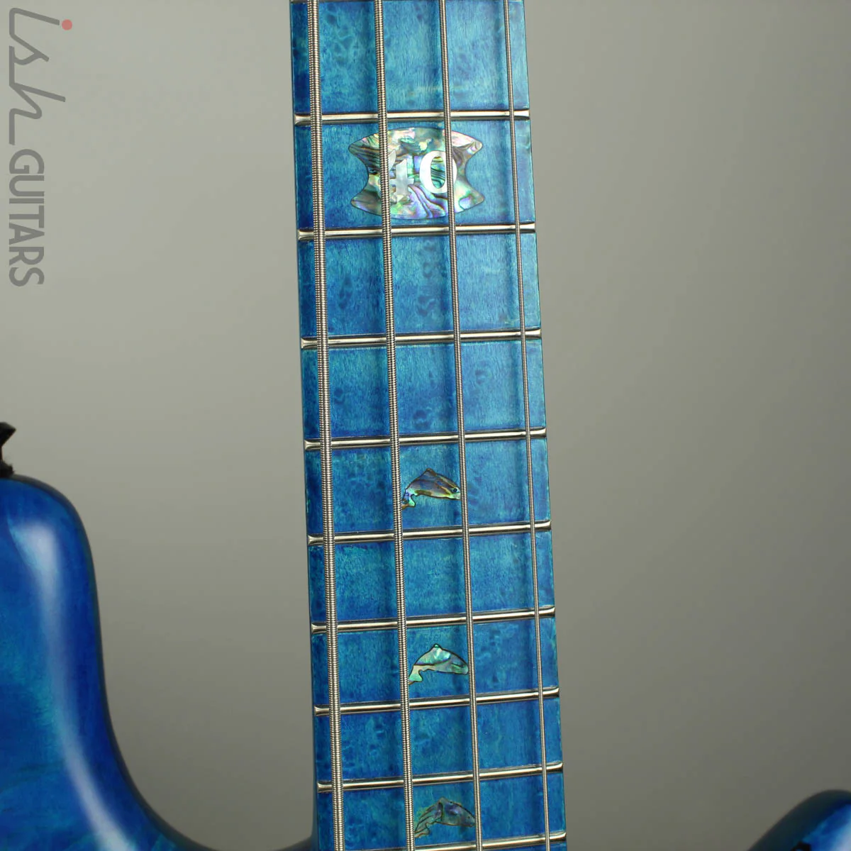 2018 Spector NS-2 Ish Limited Buckeye Burl Coral Blue Bass - Image 6