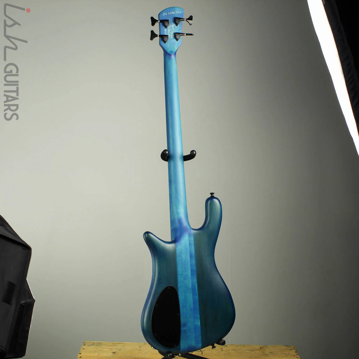 2018 Spector NS-2 Ish Limited Buckeye Burl Coral Blue Bass - Image 9
