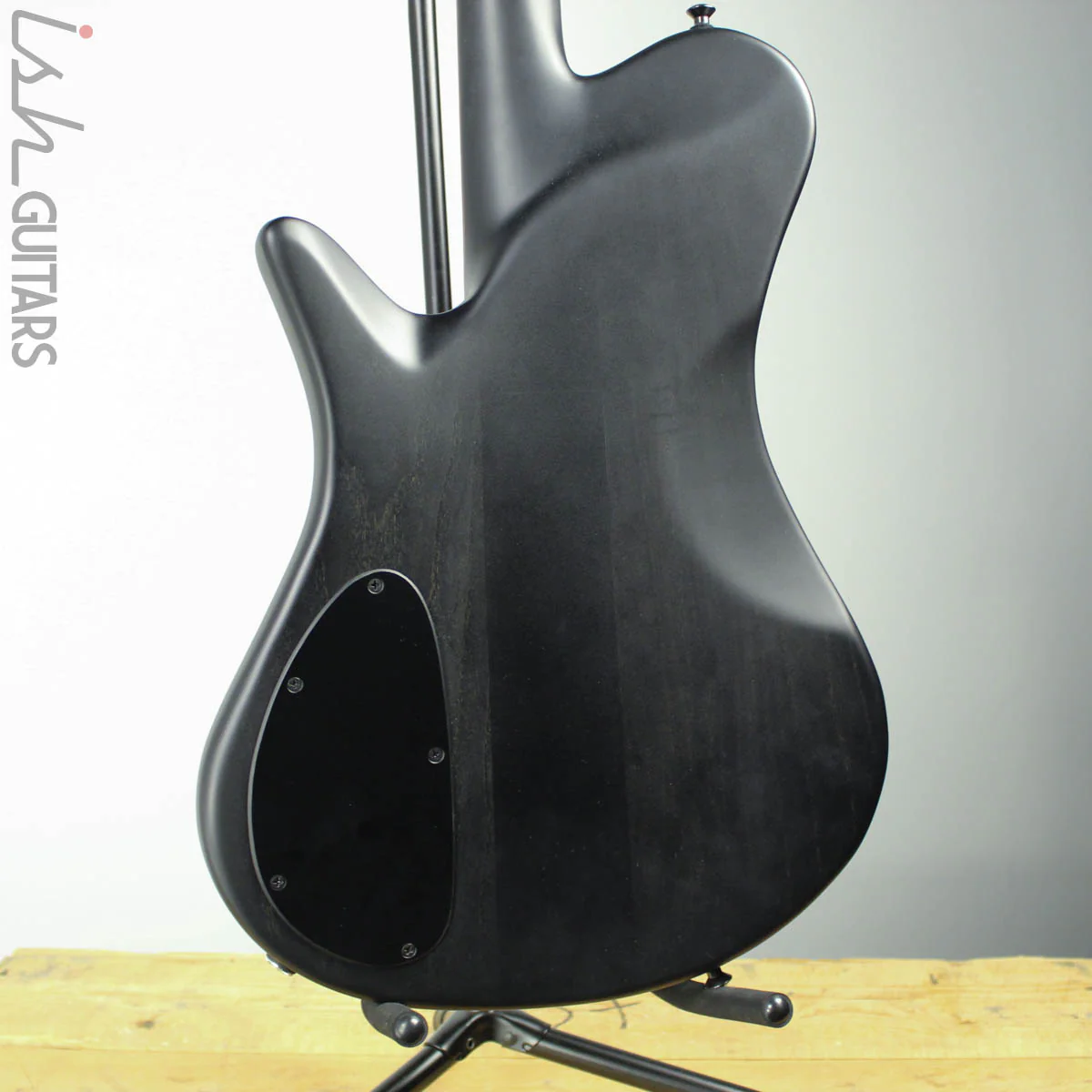 Spector Singlecut SC4 NS-2 Bass Black Stain Burst Matte Reclaimed Redwood - Image 8