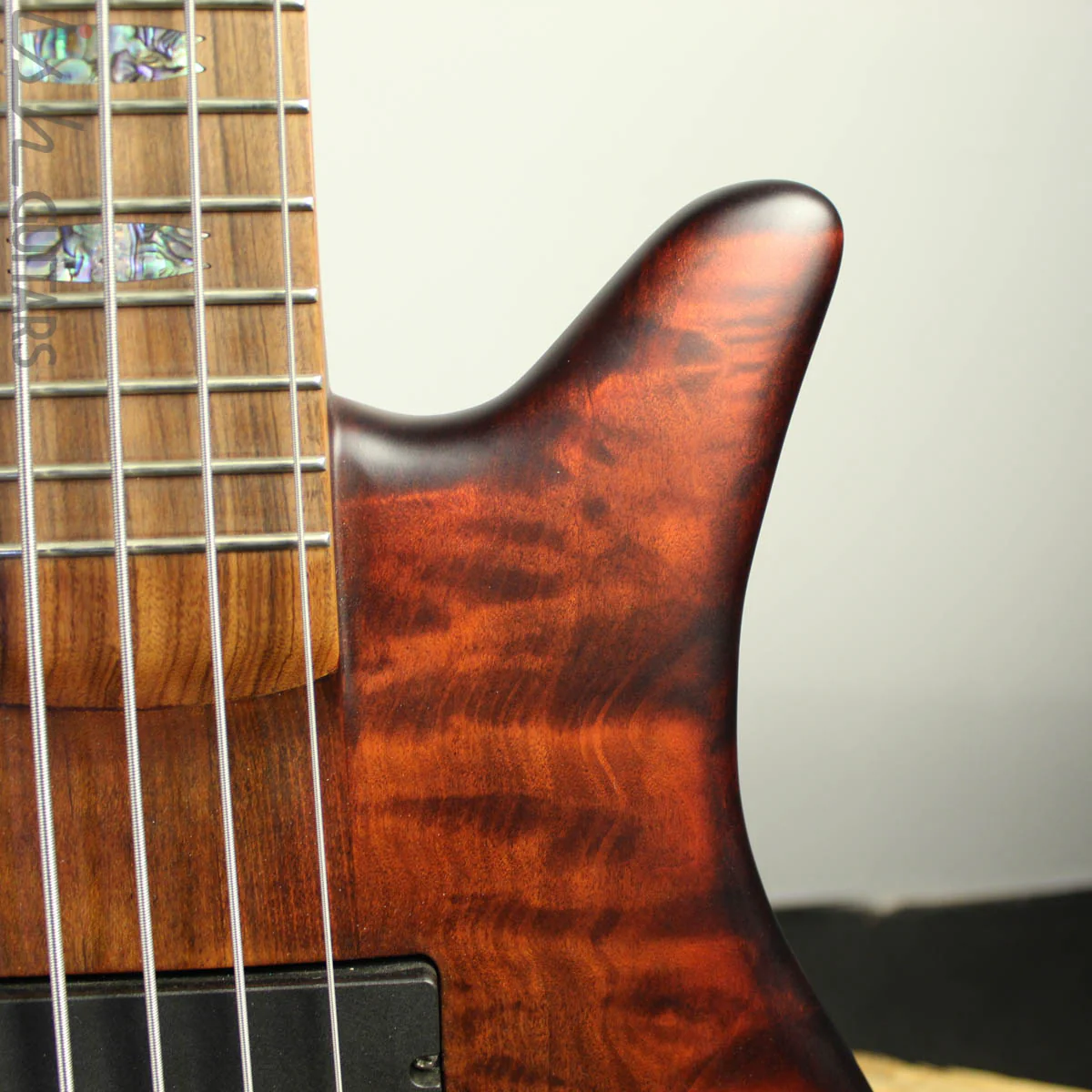 Spector Singlecut SC5 NS-5 Bass Ultra Amber Burst Matte Flame Maple - Image 5