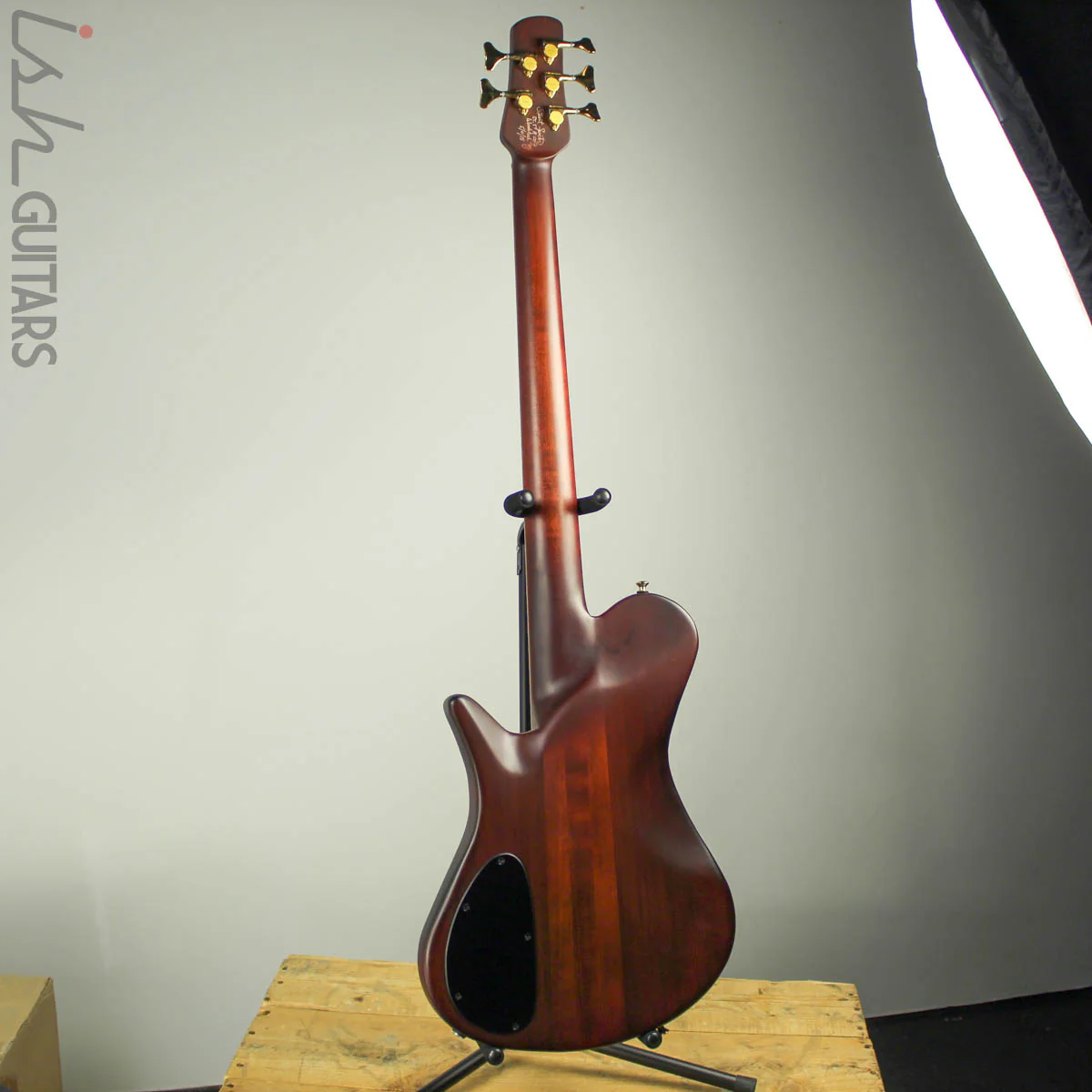 Spector Singlecut SC5 NS-5 Bass Ultra Amber Burst Matte Flame Maple - Image 9