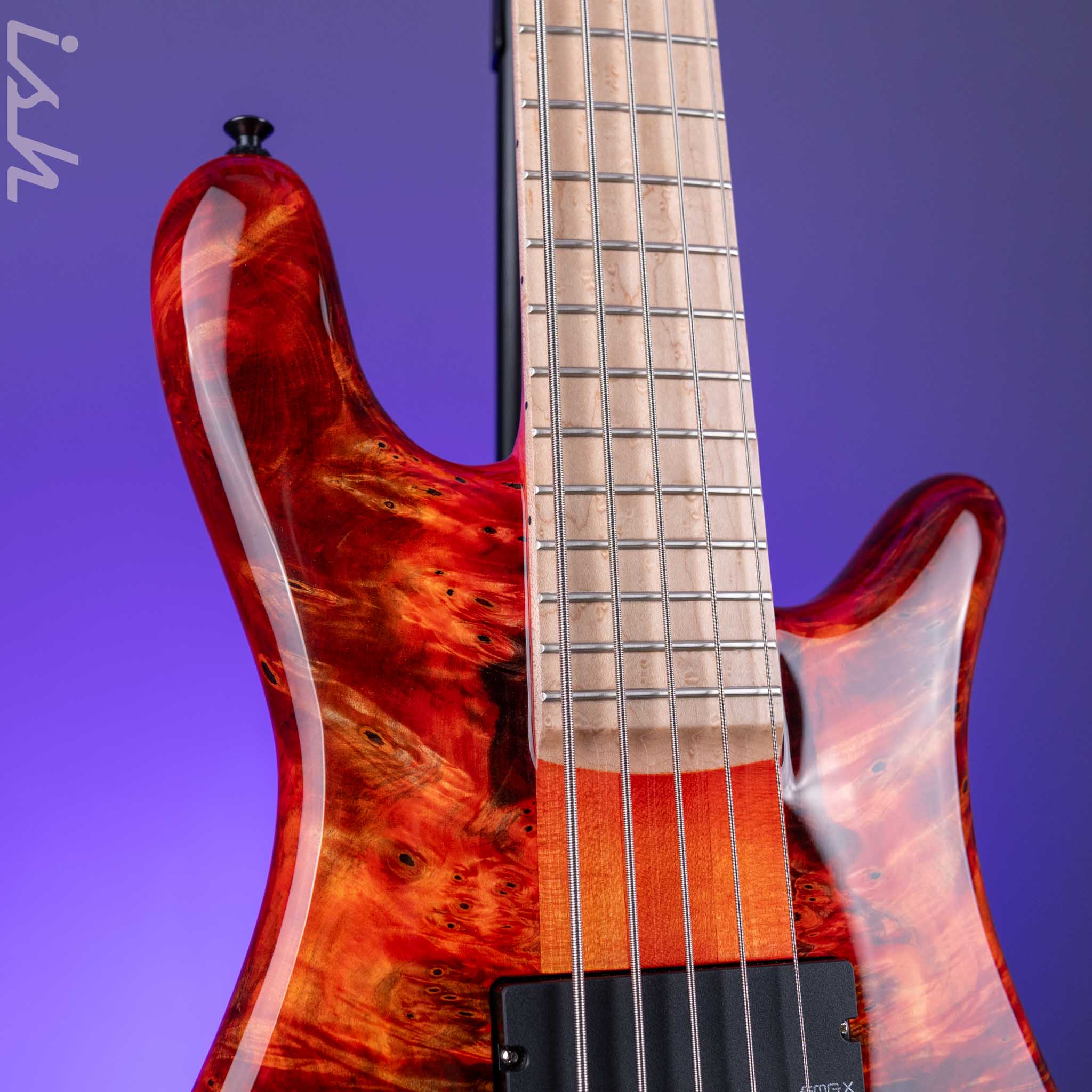 Spector USA NS-5 5-String Bass Inferno Red Custom Finish - Image 3