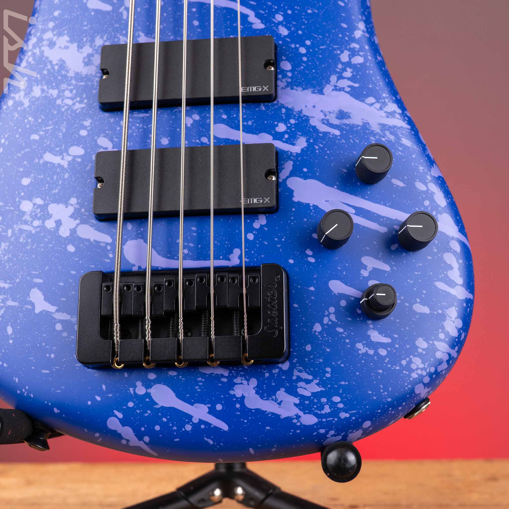 Spector USA NS-5 Matte Purple w/ Pink Drip - Image 5