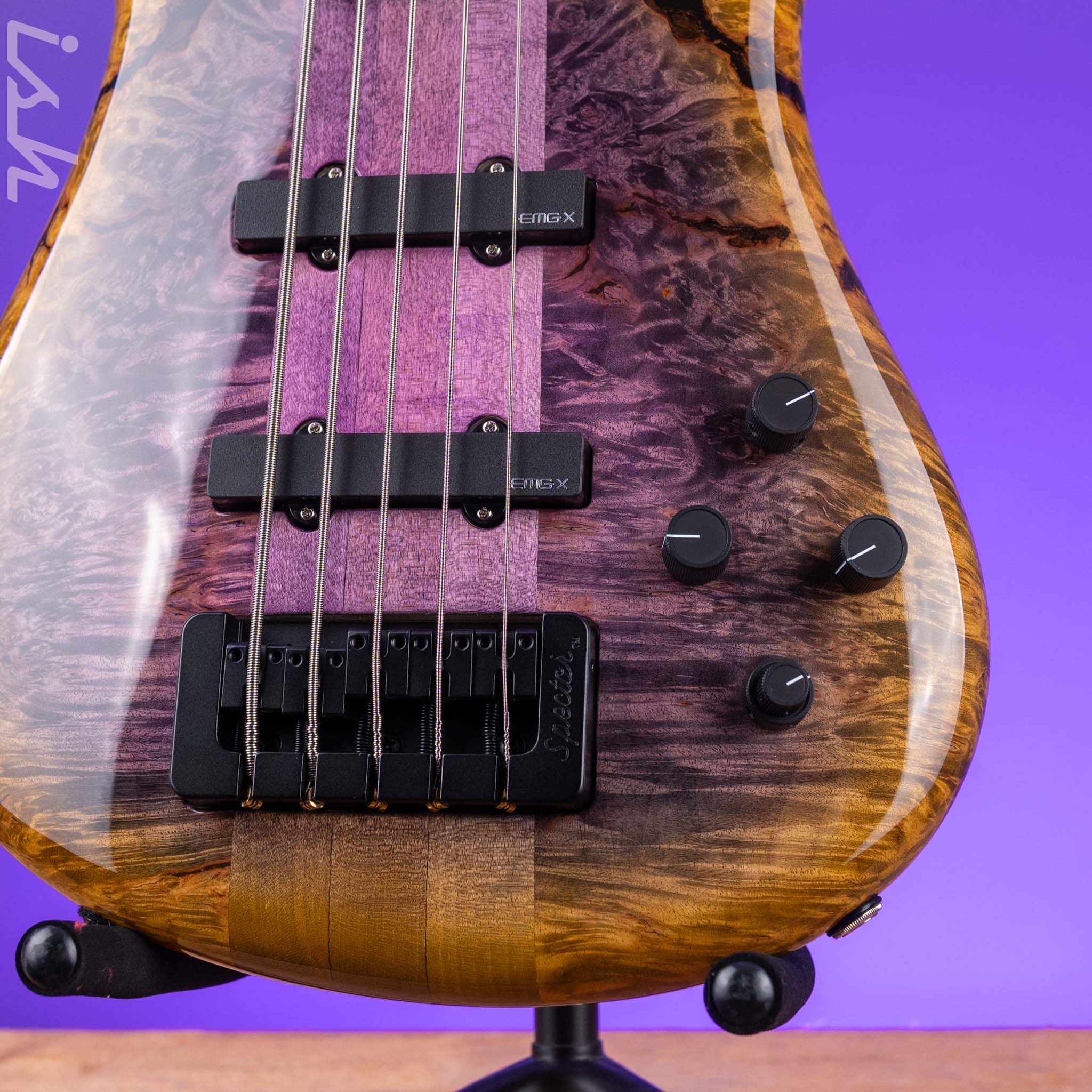 Spector USA NS-5 Purple Tiger Burst - Image 5